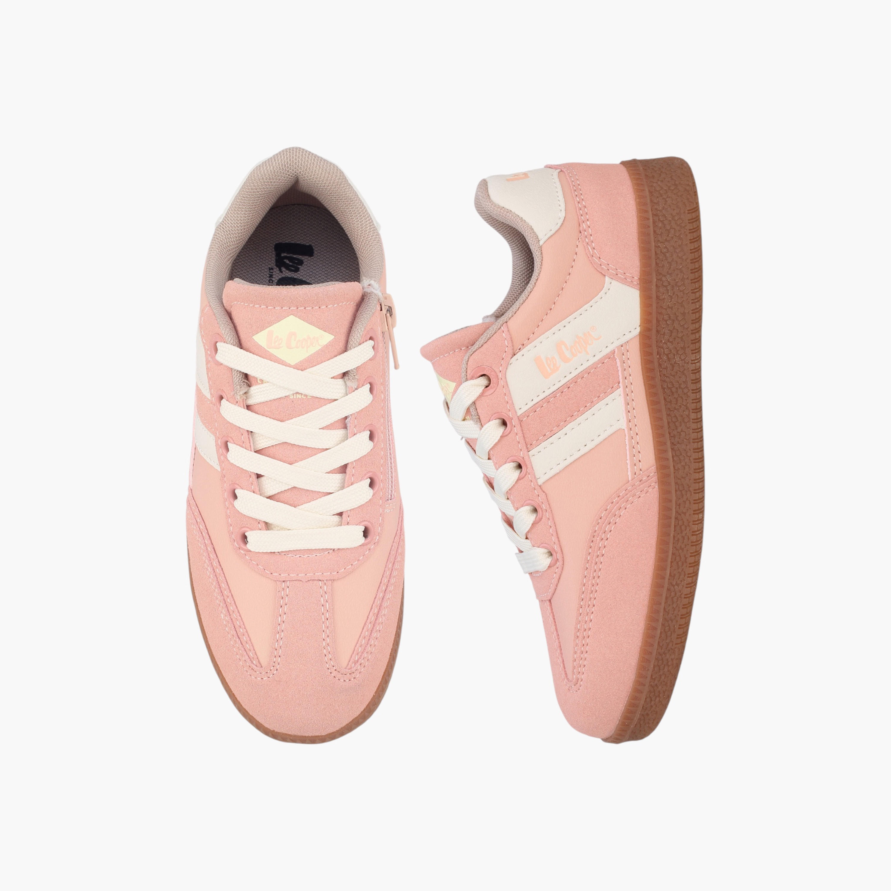 Lee Cooper Girls Lace-Up Ankle Sneakers-girls-shoes-sneakers-image-1