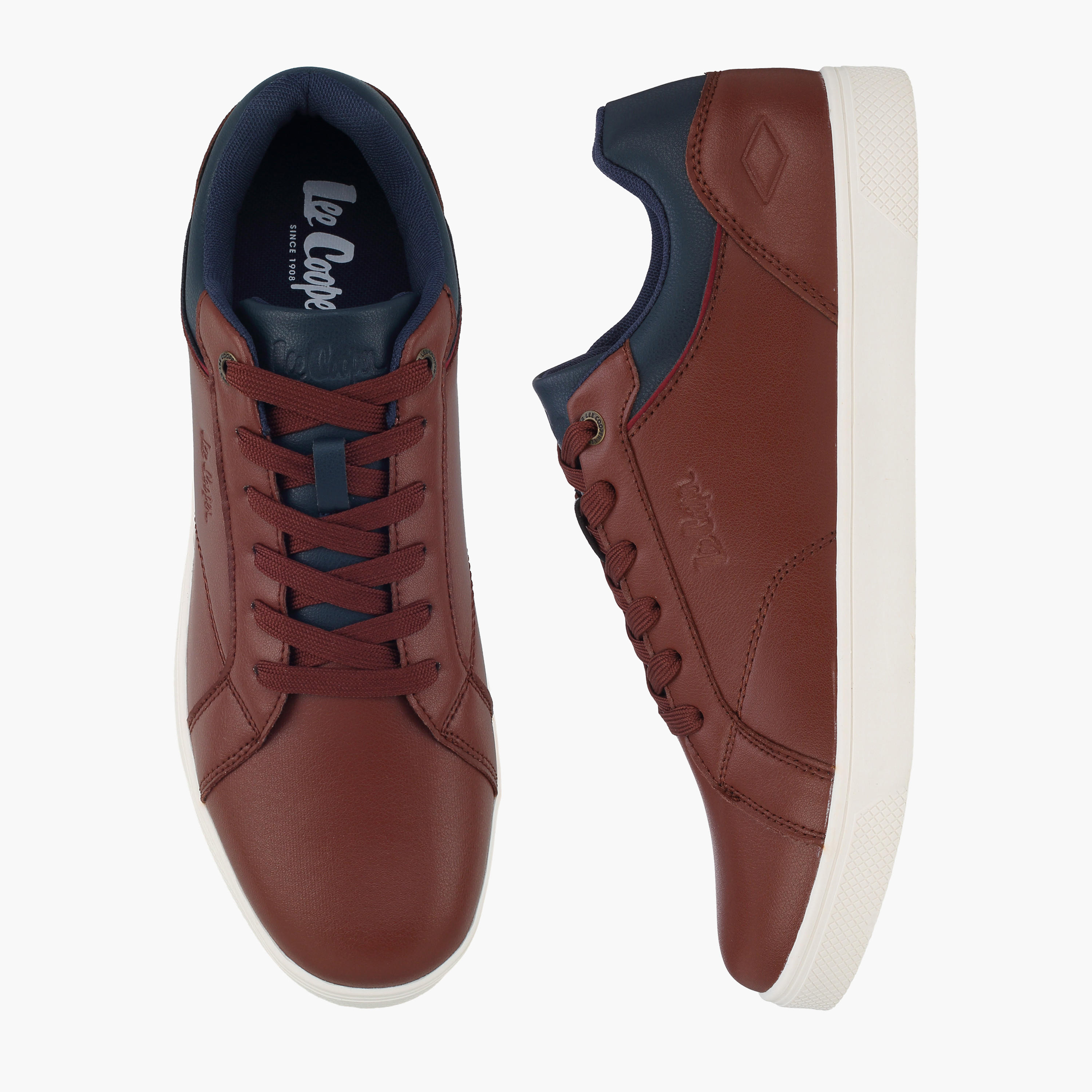 حذاء سنيكرز طول الكاحل برباط للرجال من لي كوبر-men-shoes-sneakers-image-1