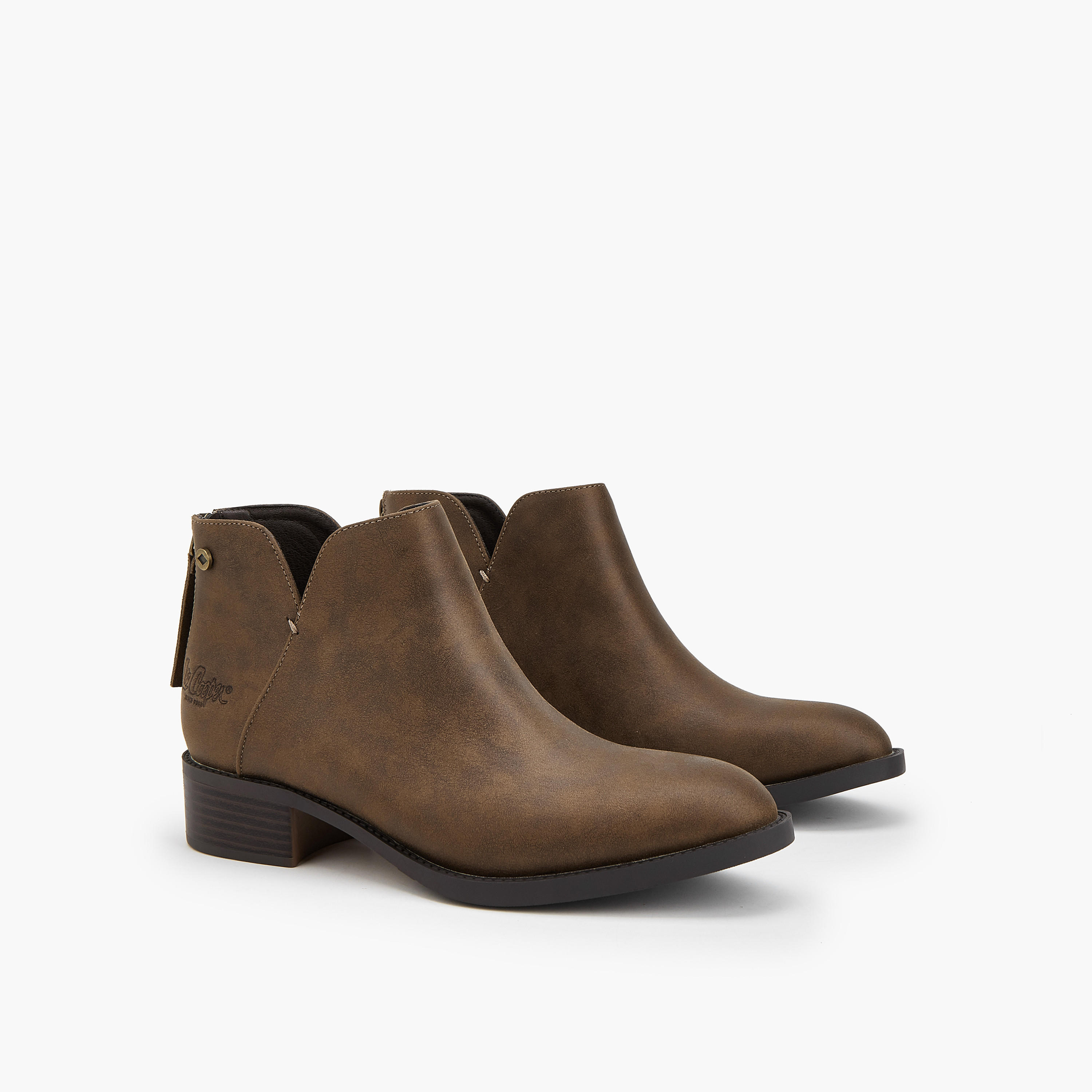 بوت كاحل بملمس بارز للنساء من لي كوبر-women-shoes-boots-image-1
