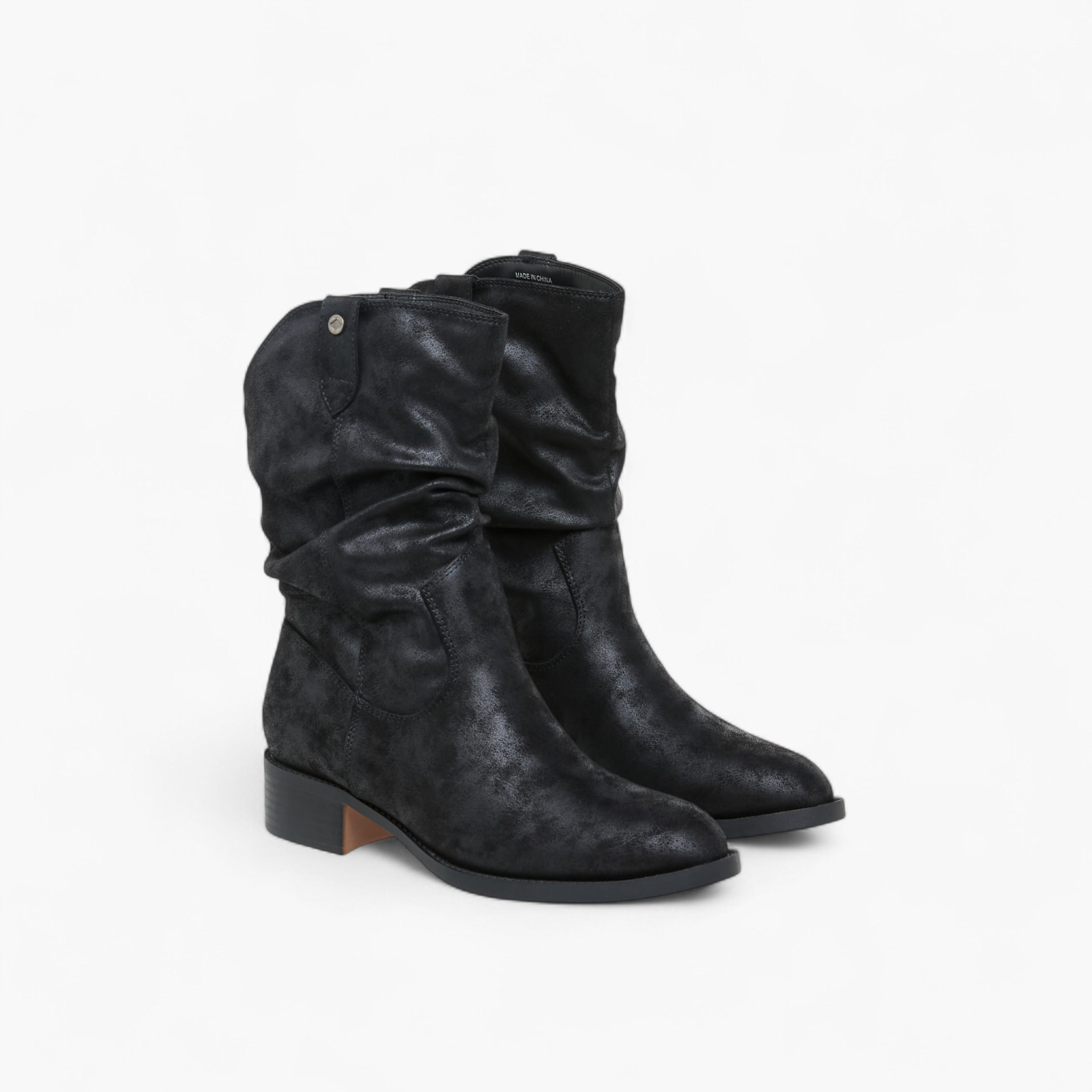 Lee Cooper Women's Solid Ankle Boots with Block Heels-women-shoes-boots-image-1