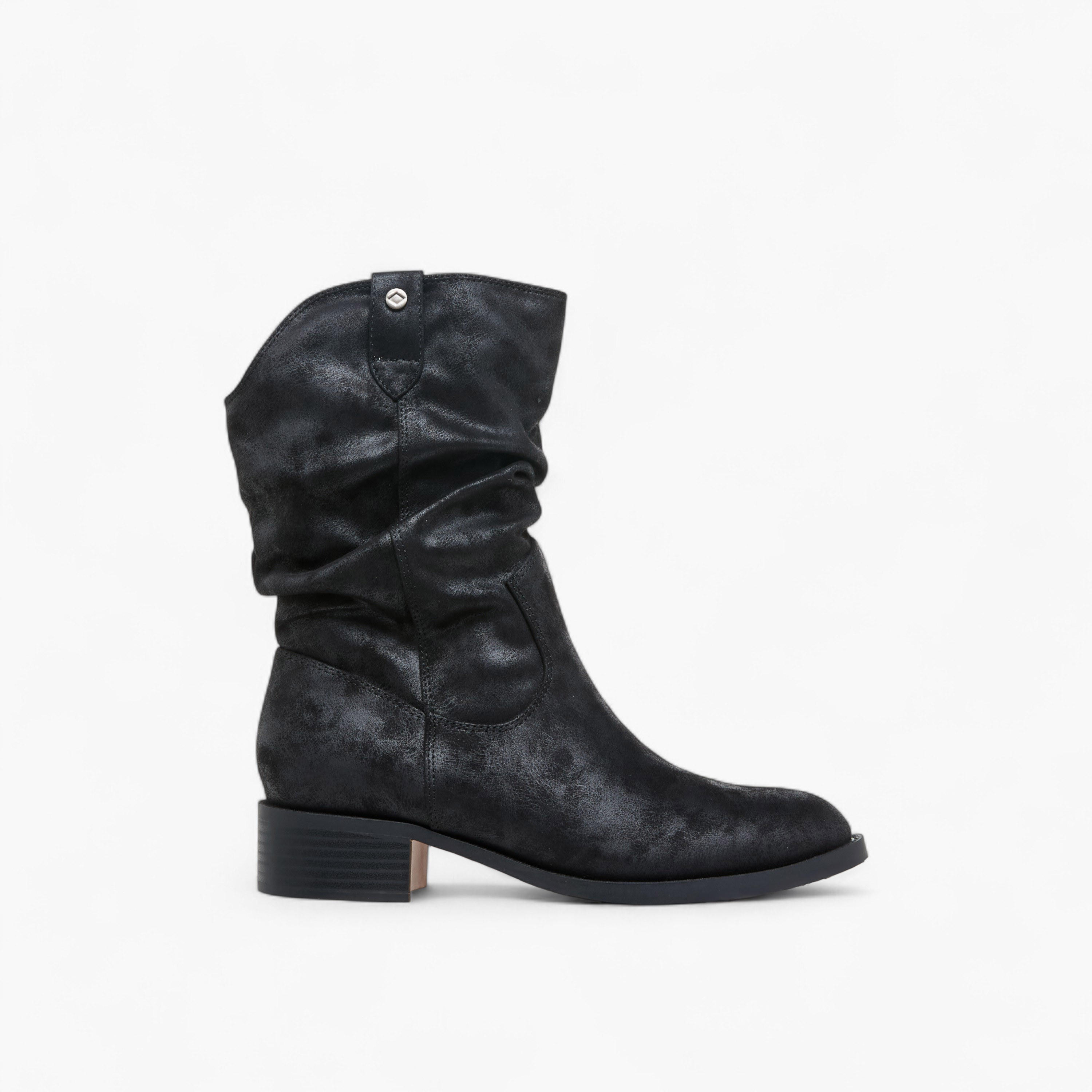 Lee Cooper Women's Solid Ankle Boots with Block Heels-women-shoes-boots-image-3