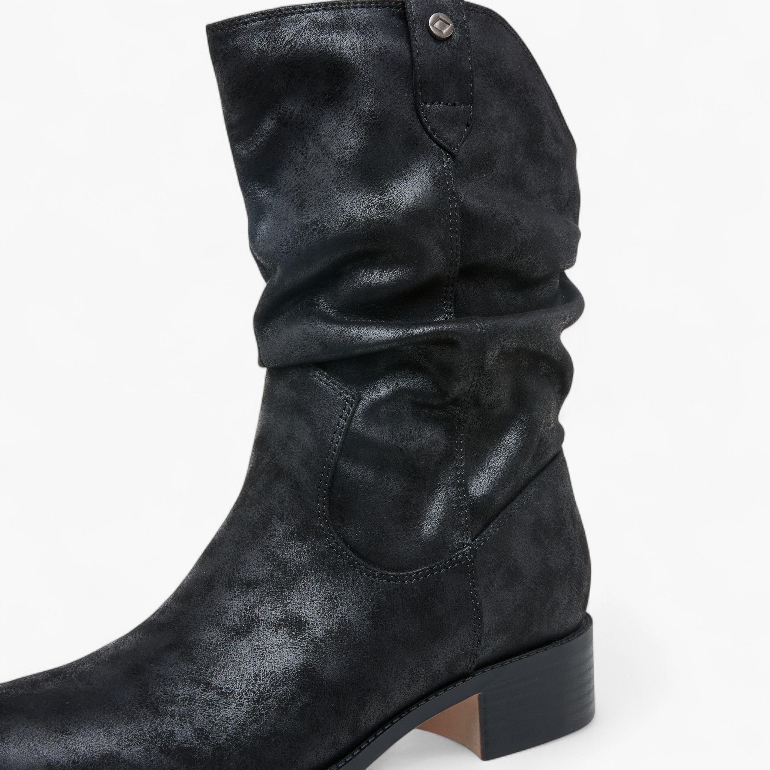 Lee Cooper Women's Solid Ankle Boots with Block Heels-women-shoes-boots-image-4