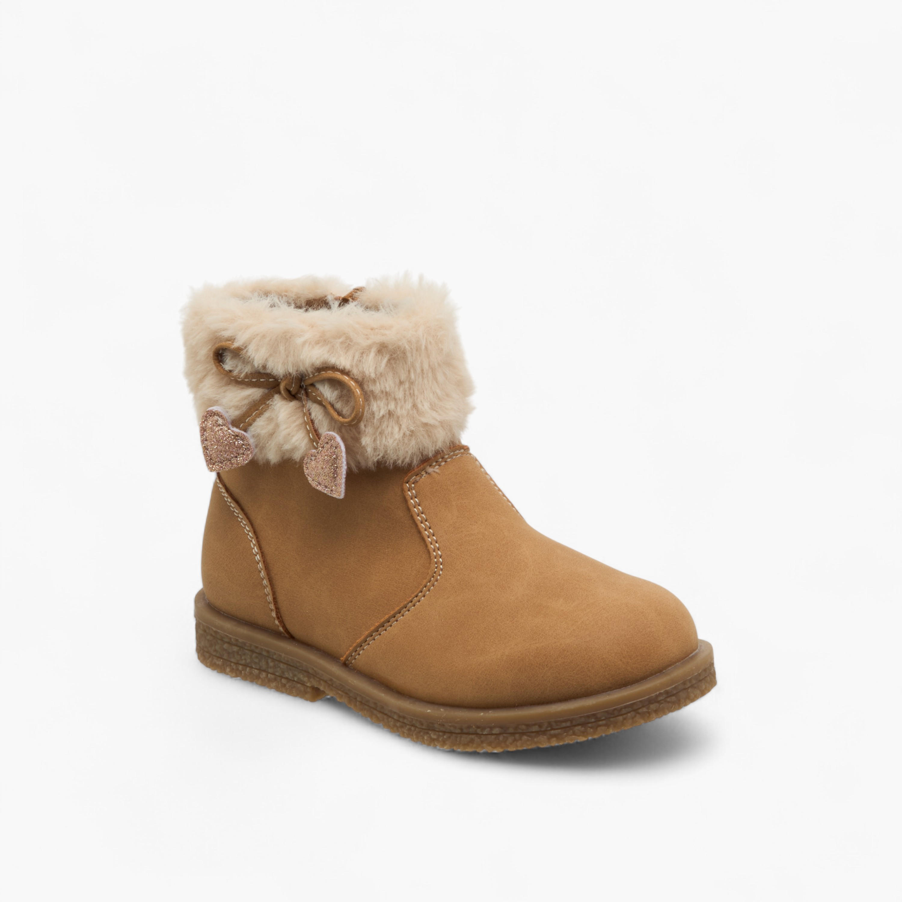 بوت طول الكاحل بزينة فرو للبنات من فلورا بيلا-girls-shoes-boots-image-2
