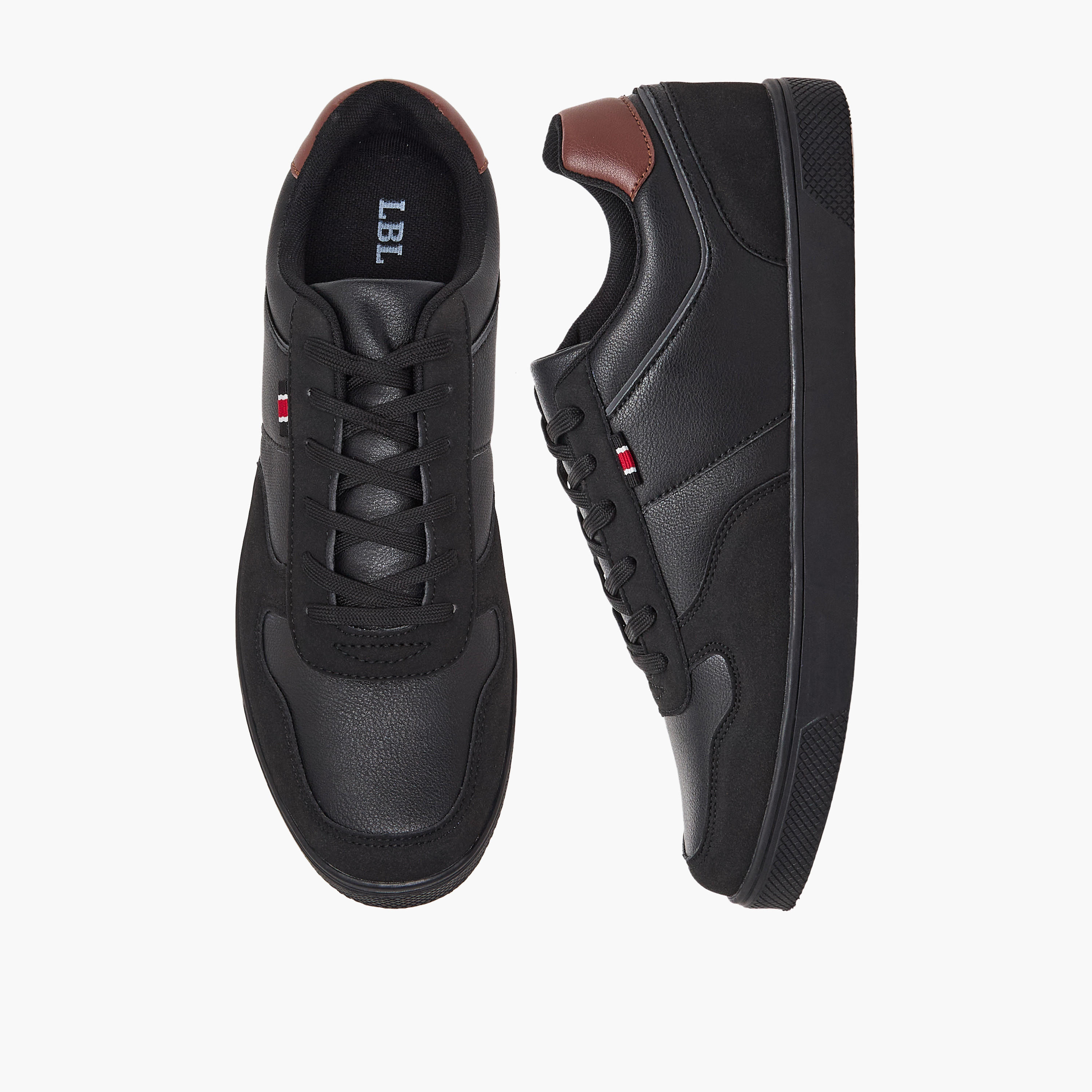 حذاء سنيكرز بطول الكاحل ورباط إإلاق للرجال من إل بي إل من شو إكسبريس-men-shoes-sneakers-image-1