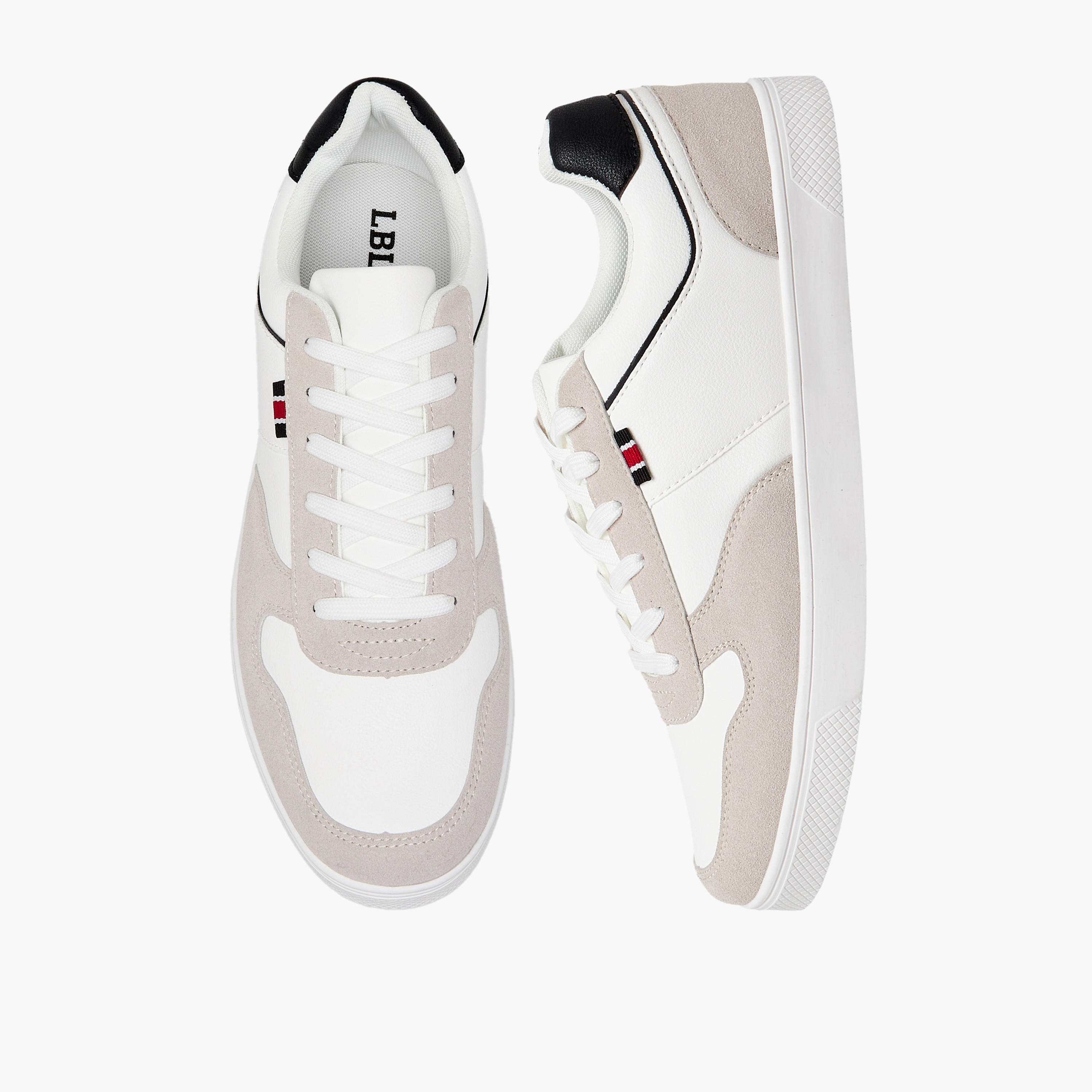 حذاء سنيكرز بطول الكاحل ورباط إإلاق للرجال من إل بي إل من شو إكسبريس-men-shoes-sneakers-image-1