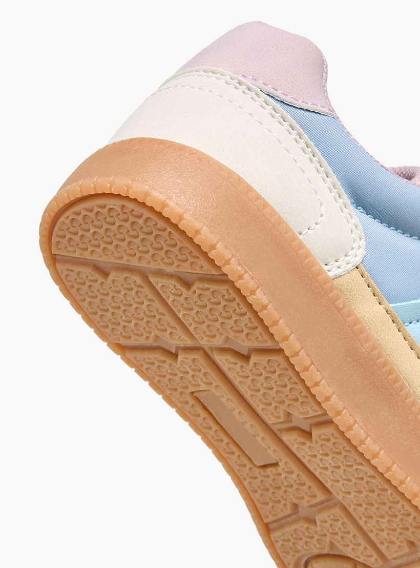 حذاء سنيكرز بقوالب ملونة وشريط إغلاق لاصق للبنات من جونيورز-girls-shoes-sneakers-image-5