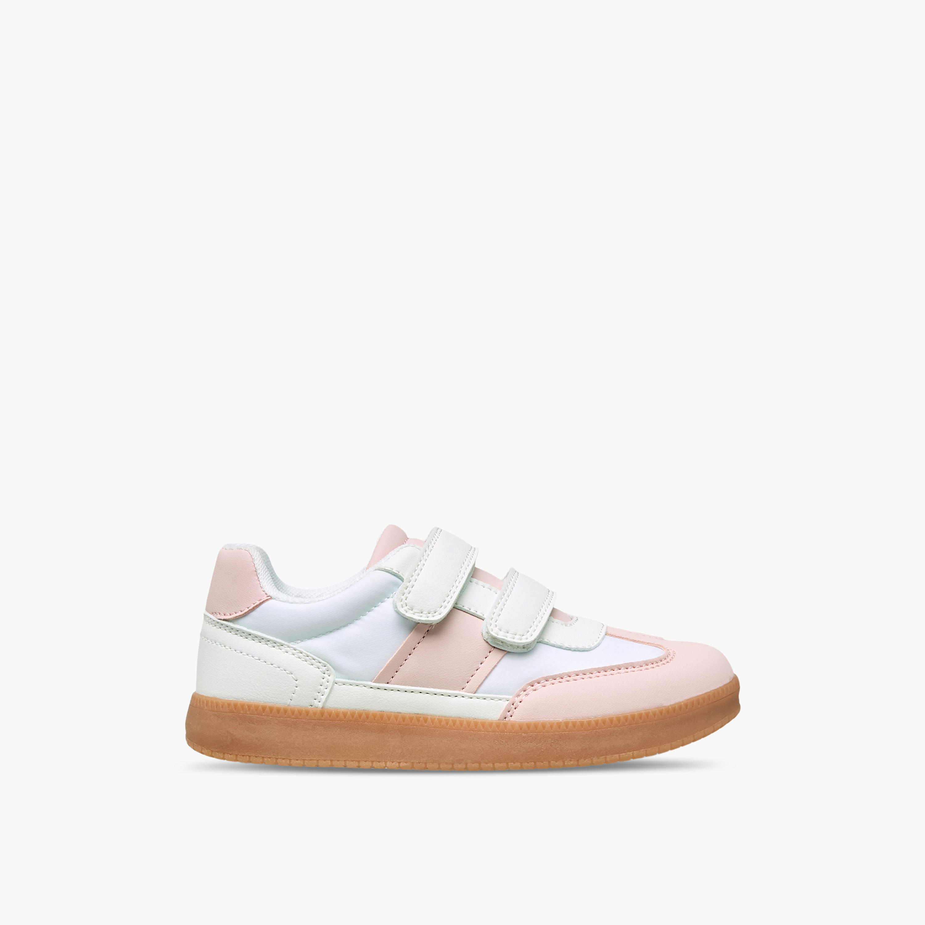 Juniors Girls Colourblock Hook & Loop Sneakers-girls-shoes-sneakers-image-3