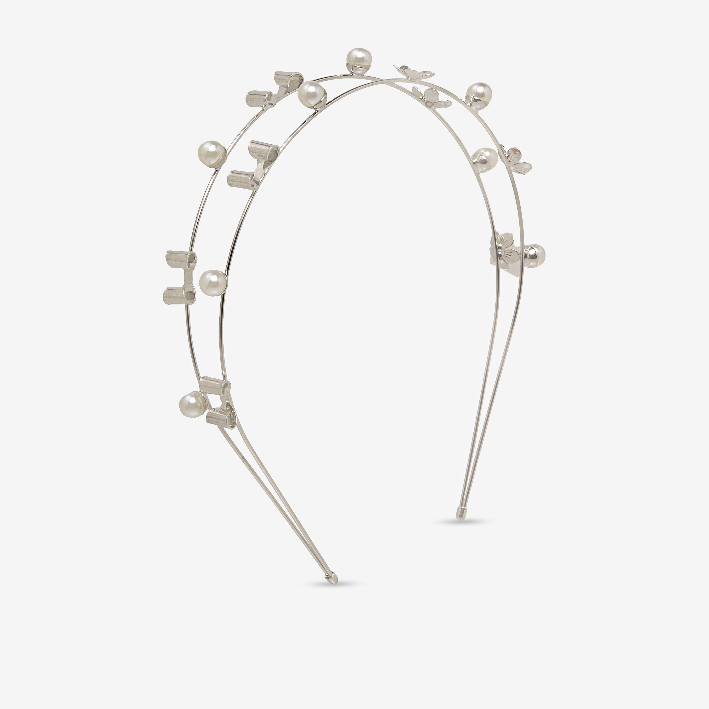 Flora Bella Hairband with Floral Pearl Accent-girls-accessories-hairaccessories-image-1