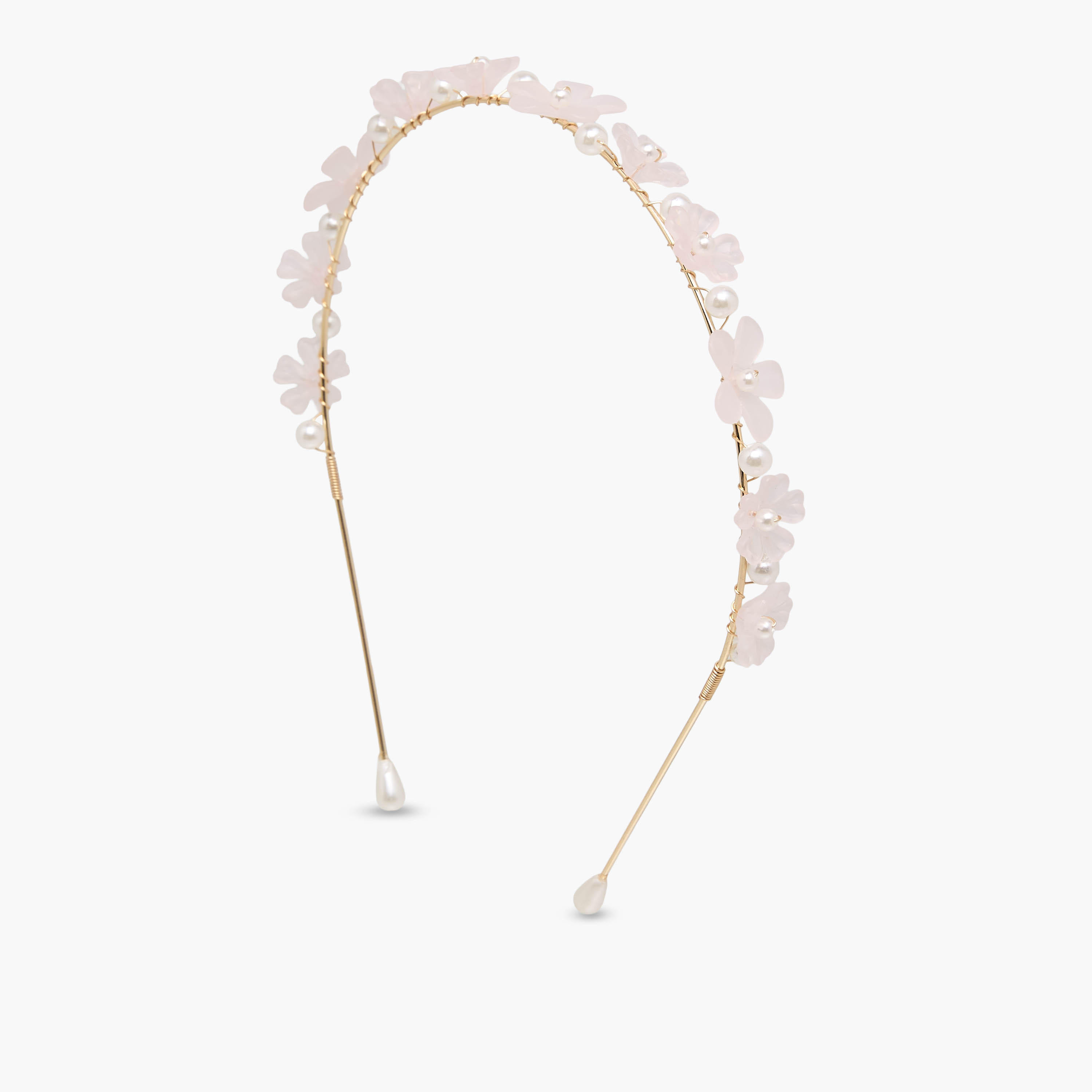 طوق ومشابك شعر بتزيينات زهرية من فلورا بيلا - مجموعة من 3 قطع-girls-accessories-hairaccessories-image-3