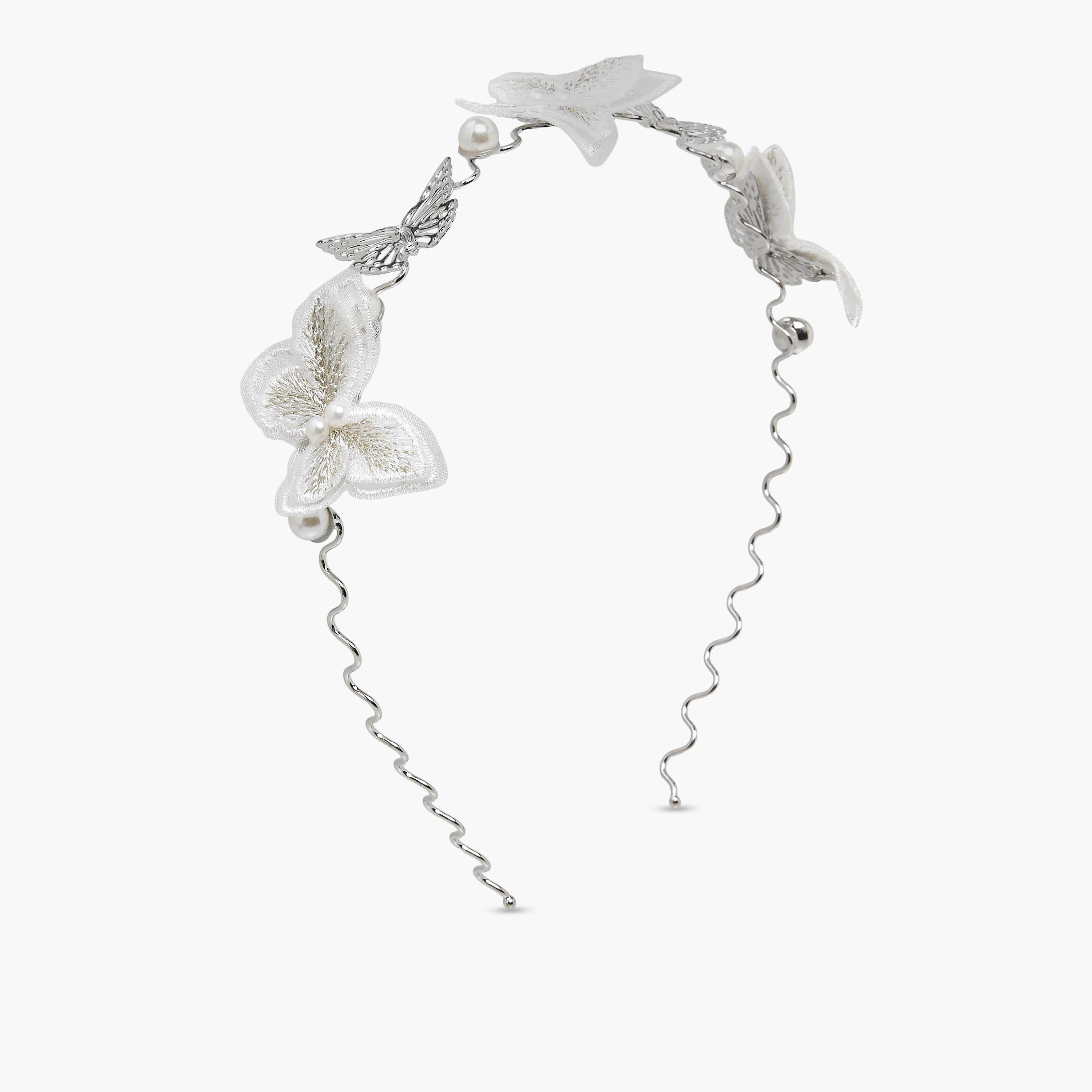 Pack of 3 Flora Bella Hairband and Hair Clip with Butterfly Embellishment-girls-accessories-hairaccessories-image-2
