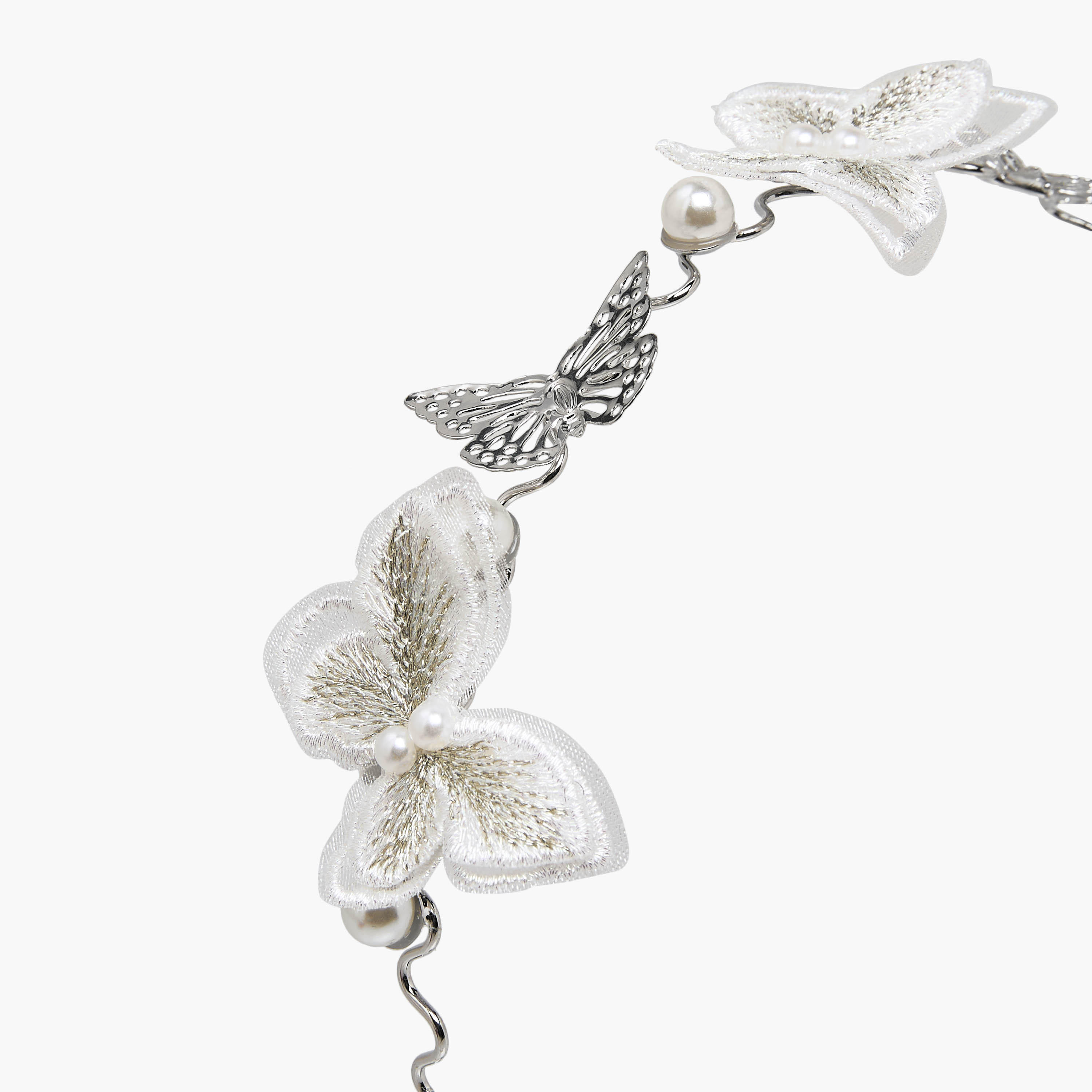 Pack of 3 Flora Bella Hairband and Hair Clip with Butterfly Embellishment-girls-accessories-hairaccessories-image-4