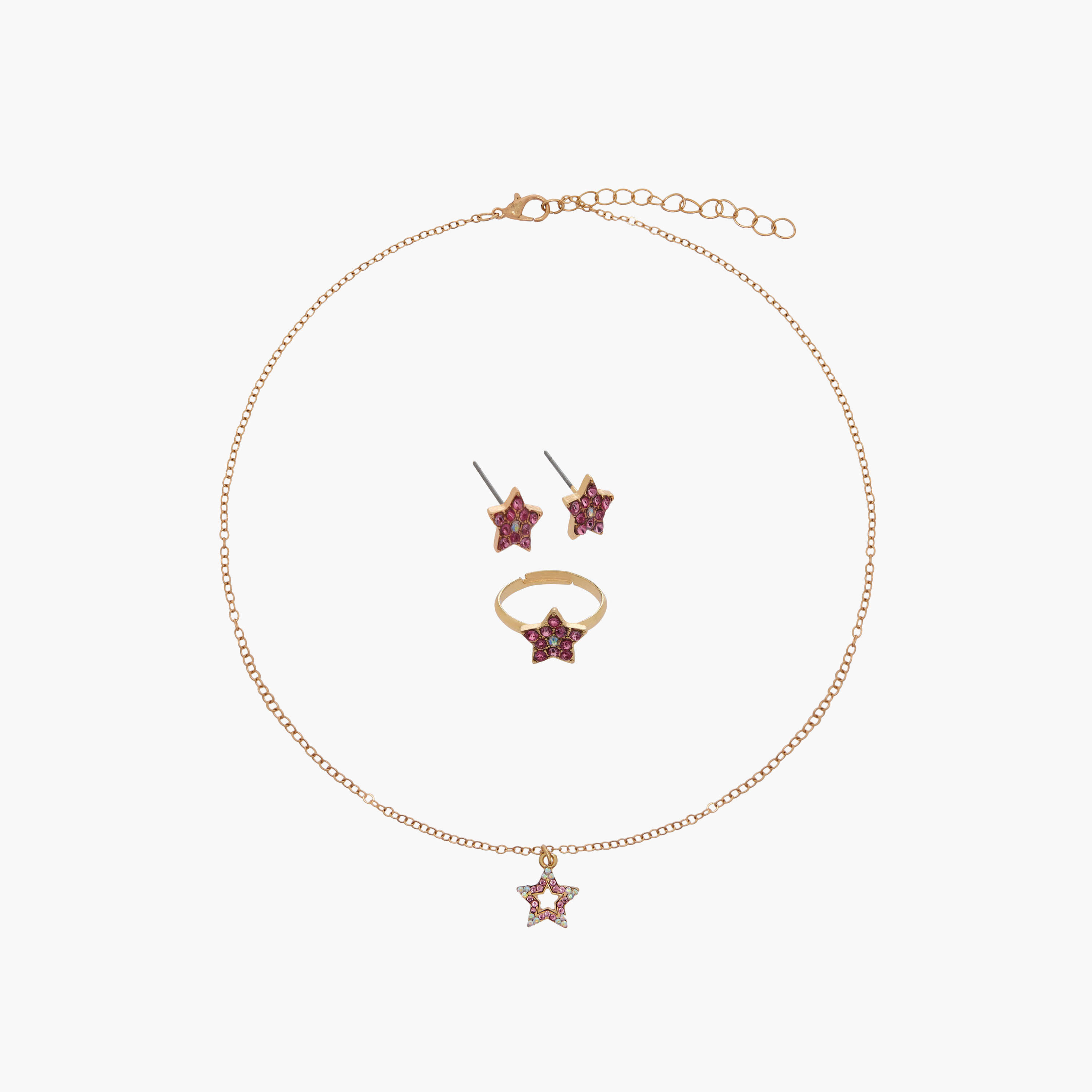 Set of 3 Flora Bella Jewellery Set with Embellished Star Design-girls-accessories-jewellery-image-1