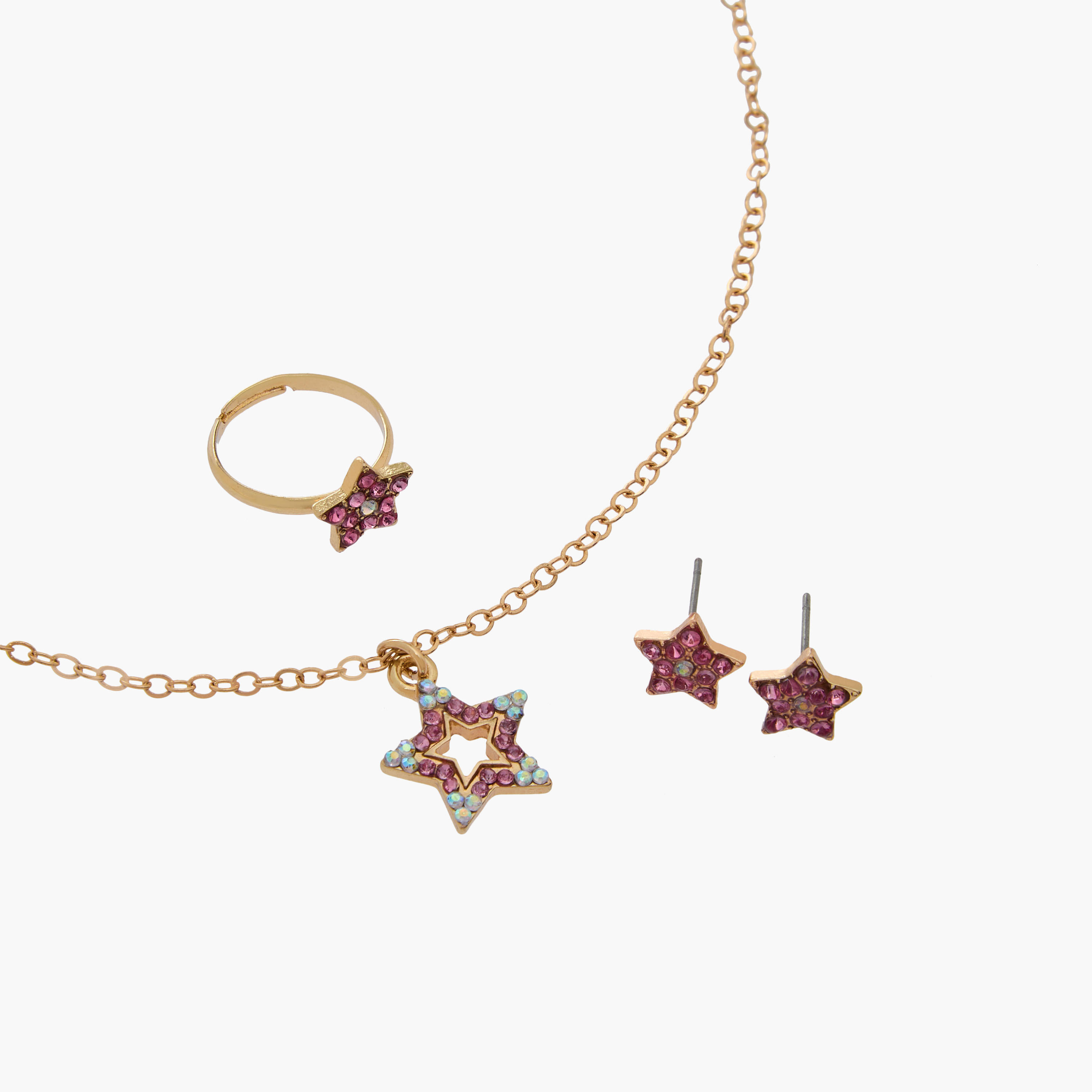 Set of 3 Flora Bella Jewellery Set with Embellished Star Design-girls-accessories-jewellery-image-5