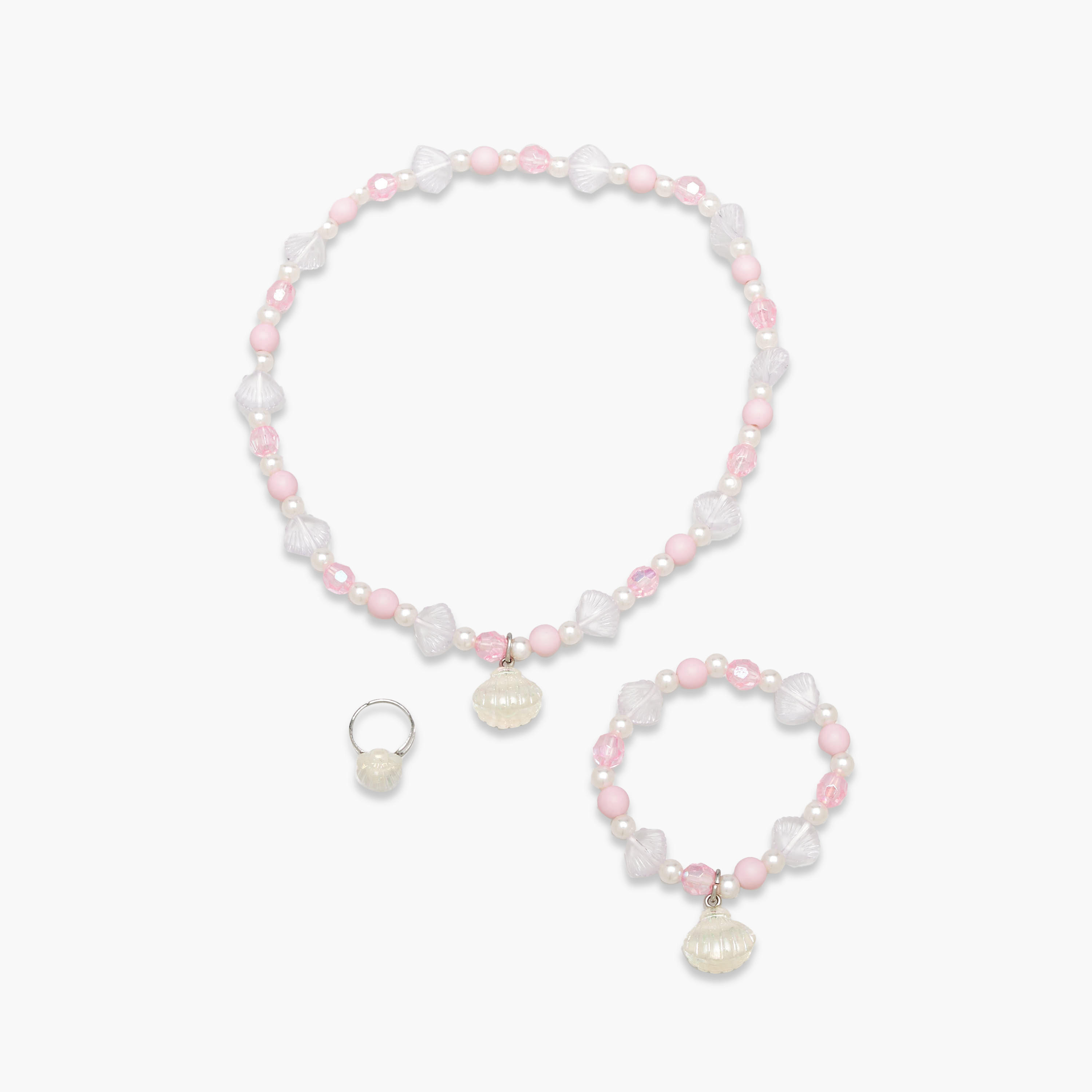 طقم مجوهرات بدلايّة صدفة من فلورا بيلا-girls-accessories-jewellery-image-1