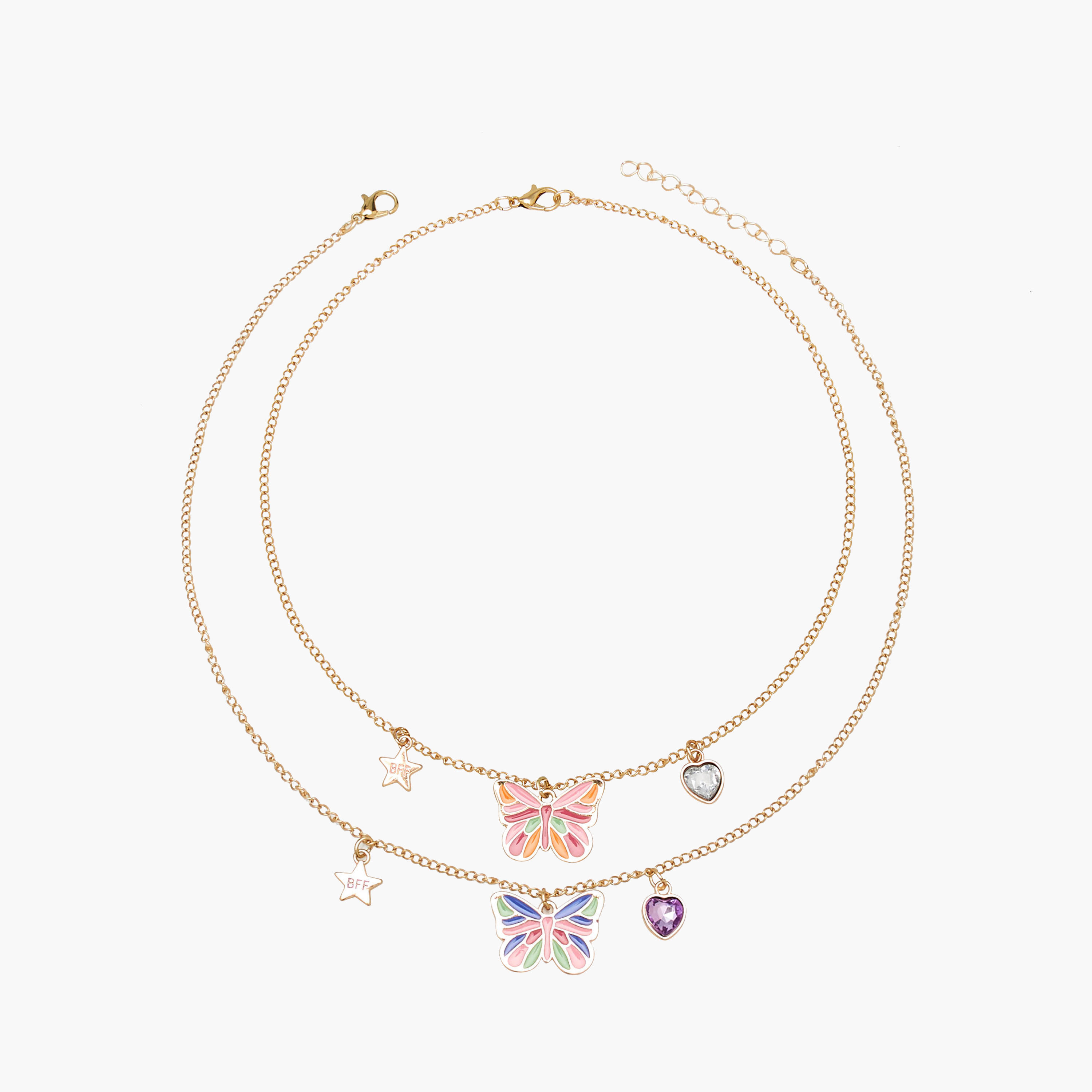 عقد بقفل من فلورا بيلا - طقم من قطعتين-girls-accessories-jewellery-image-1