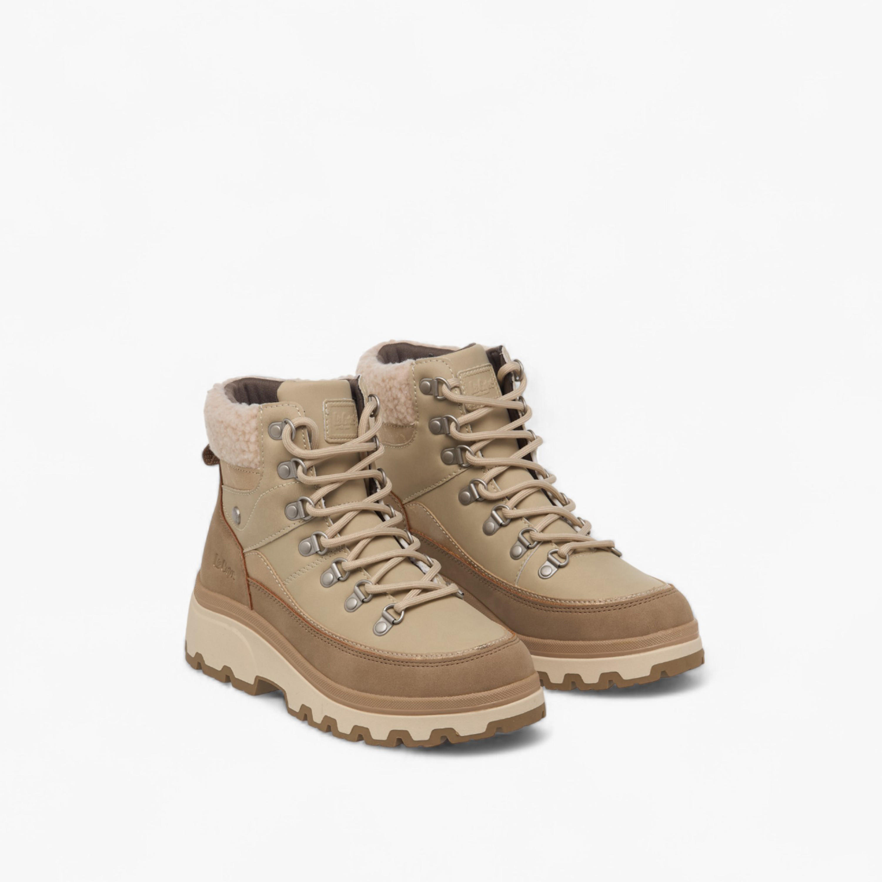 بوت طول الكاحل برباط إغلاق للنساء من لي كوبر-women-shoes-boots-image-1