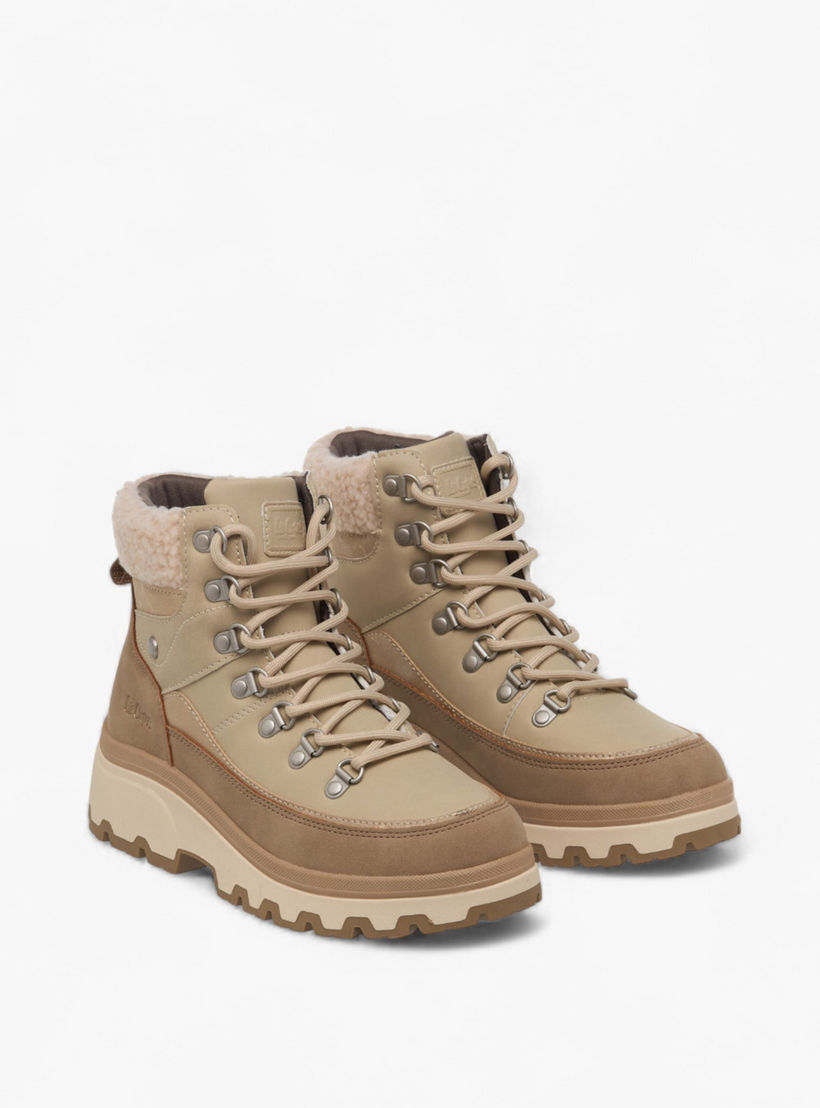 بوت طول الكاحل برباط إغلاق للنساء من لي كوبر-women-shoes-boots-image-1