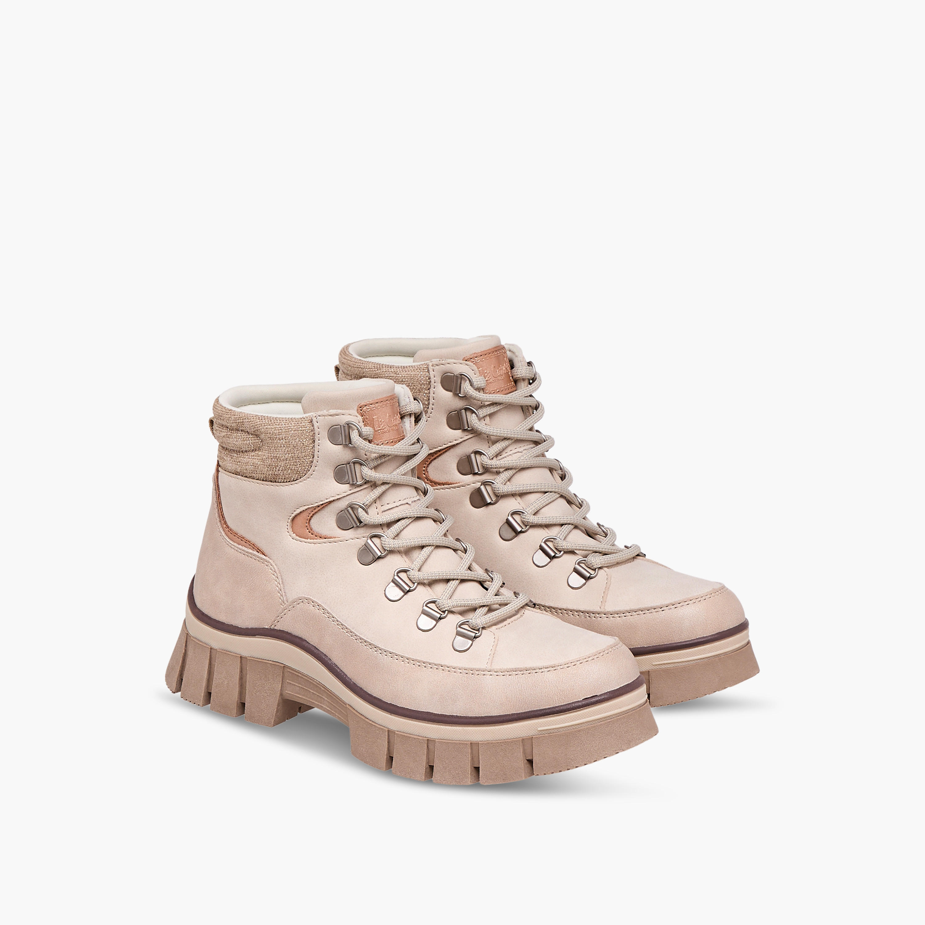 Lee Cooper Women's Panelled Lace-Up Ankle Boots-women-shoes-boots-image-1