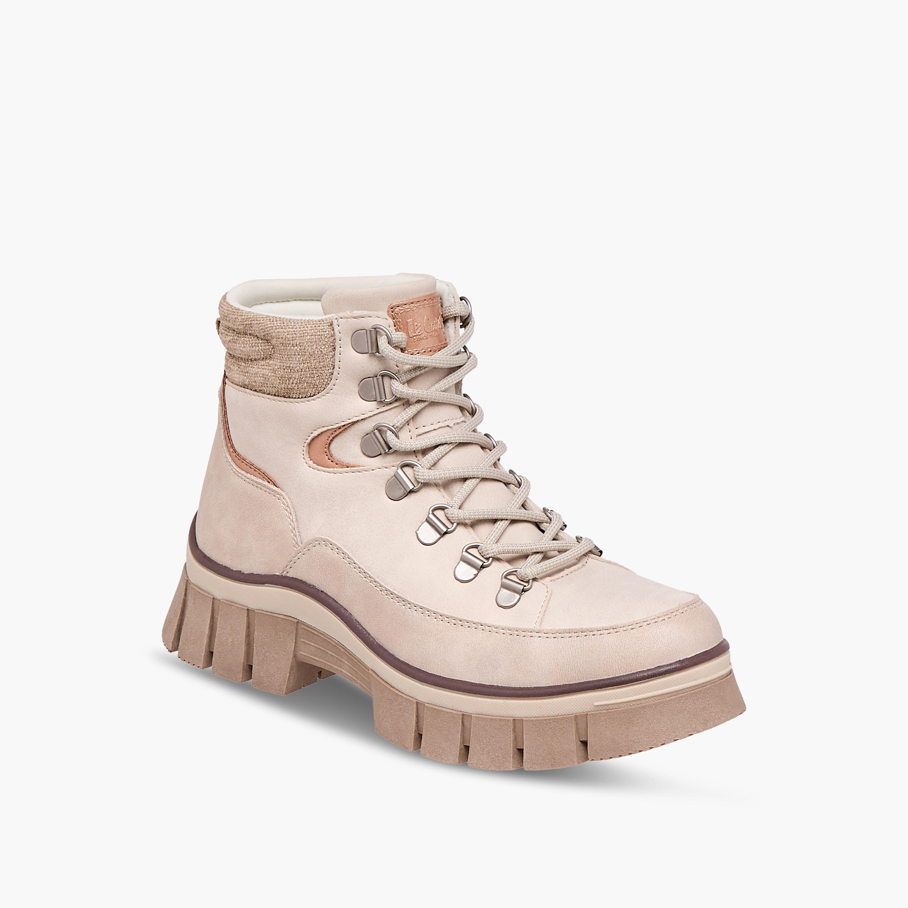 Lee Cooper Women's Panelled Lace-Up Ankle Boots-women-shoes-boots-image-2