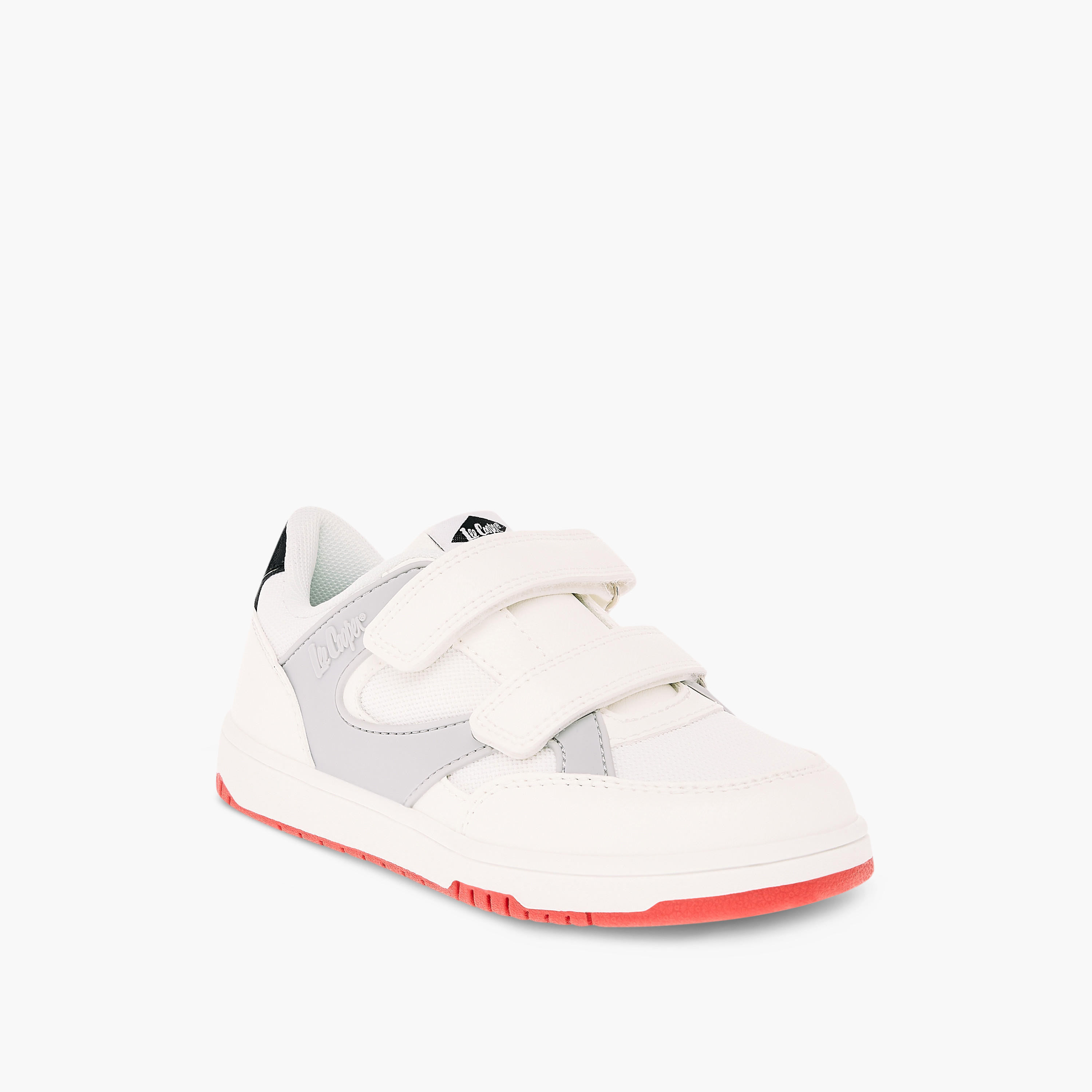 Lee Cooper Kids' Panelled Sneakers with Hook and Loop Closure-boys-shoes-schoolshoes-image-2