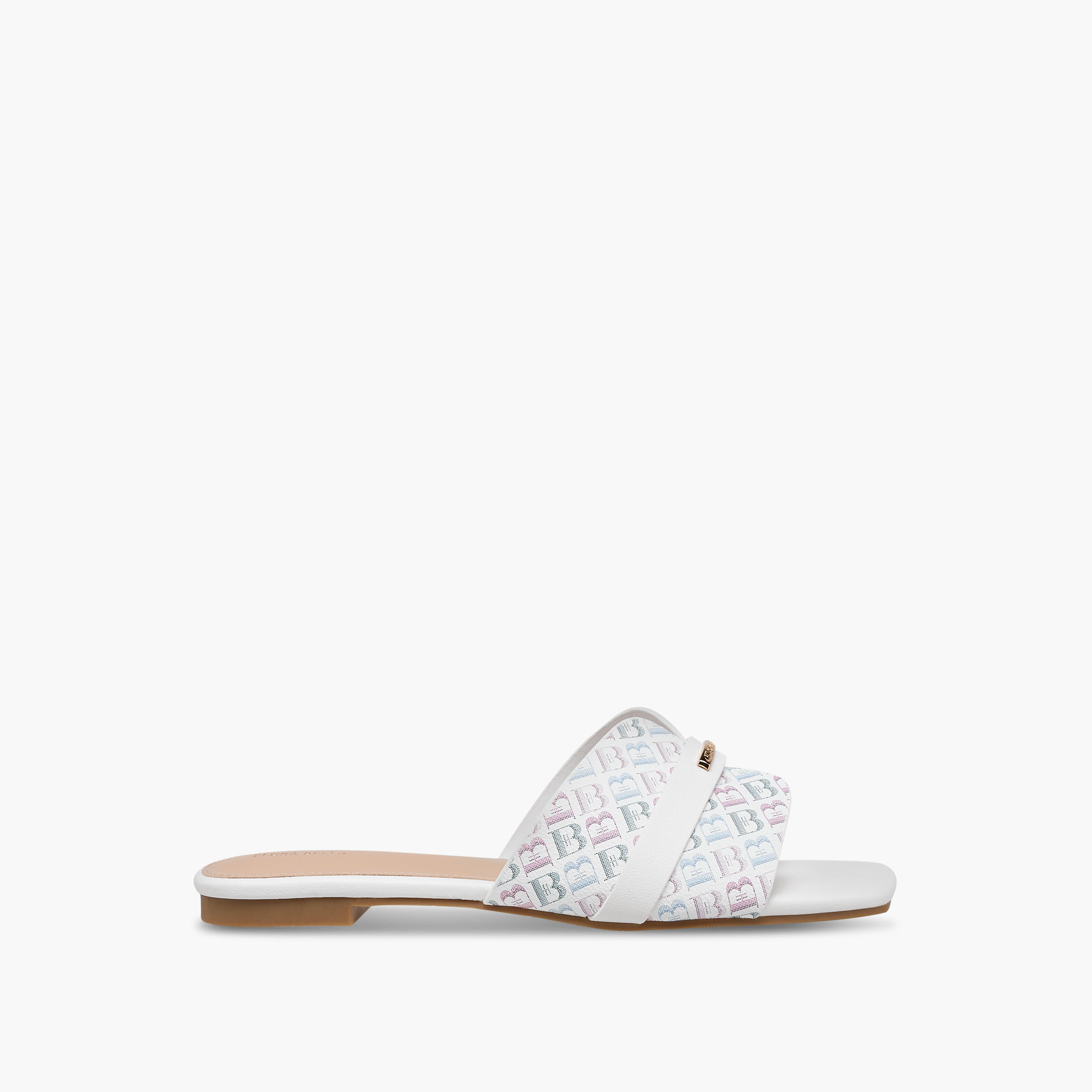 صندل بطبعات مونوجرام للنساء من فلورا بيلا-women-shoes-flats-sandals-image-3