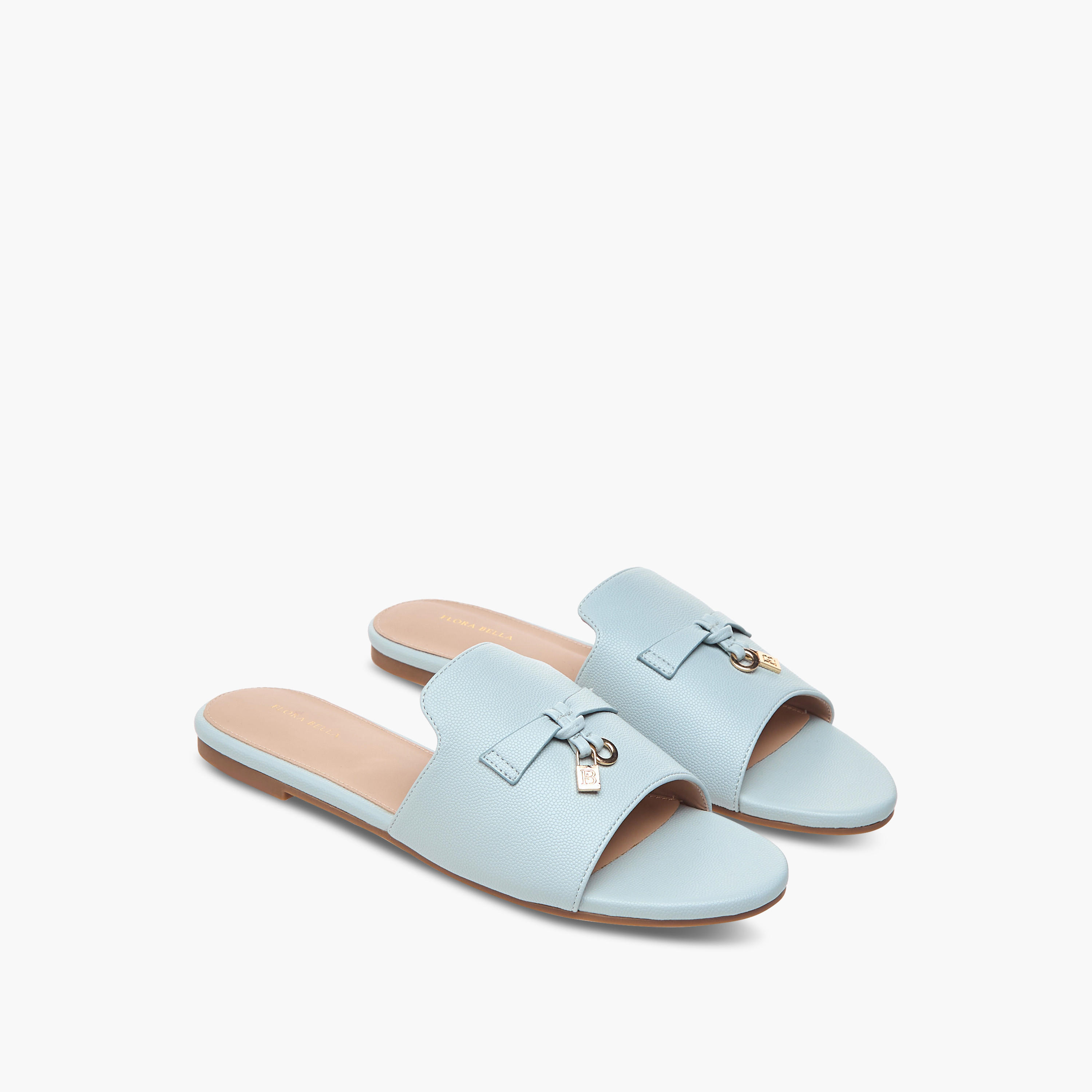 صندل سهل الارتداء بزينة قفل من فلورا بيلا-women-shoes-flats-sandals-image-1