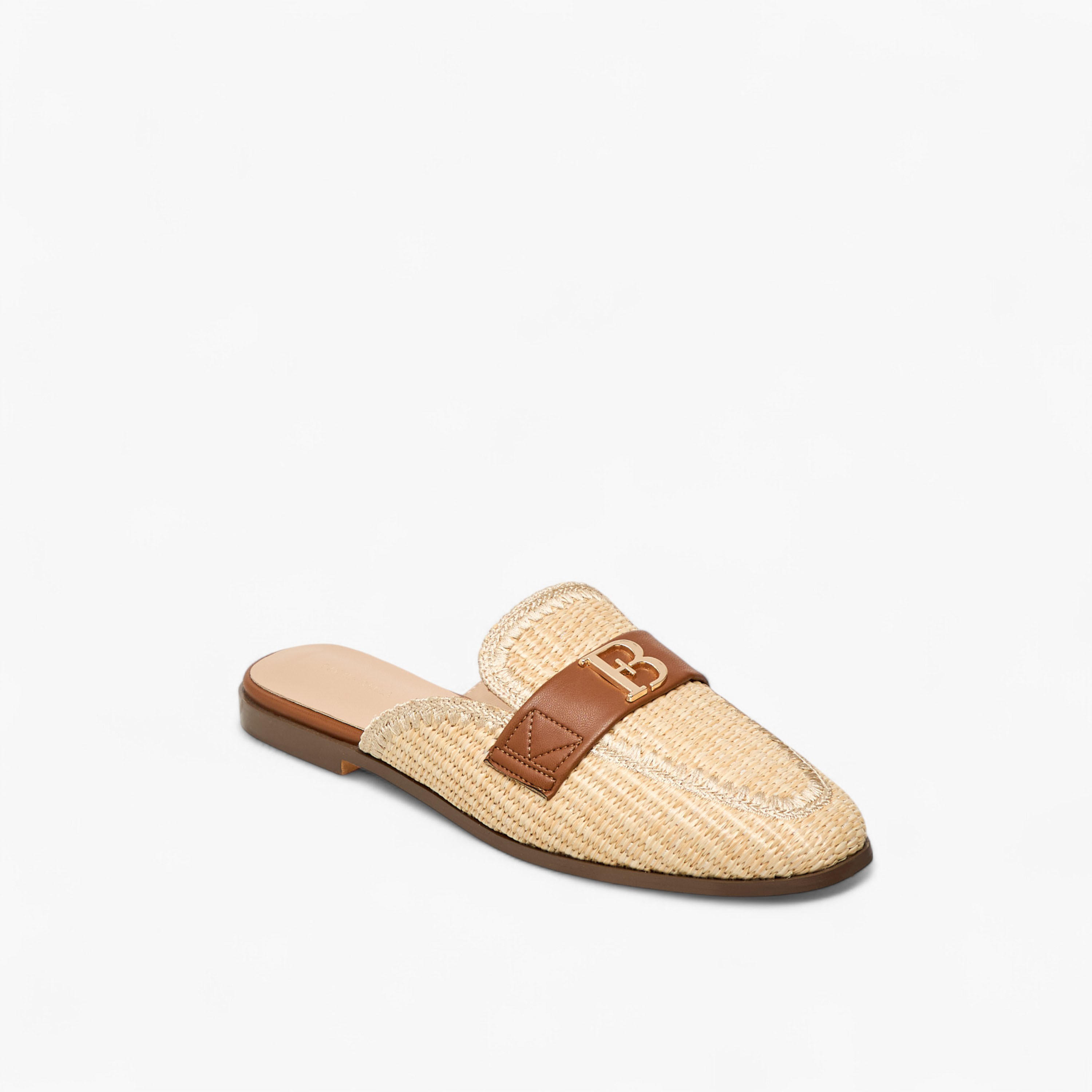 حذاء ميول سهل الارتداء وبارز الملمس بزينة معدنية من فلورا بيلا-women-shoes-flats-mules-image-2