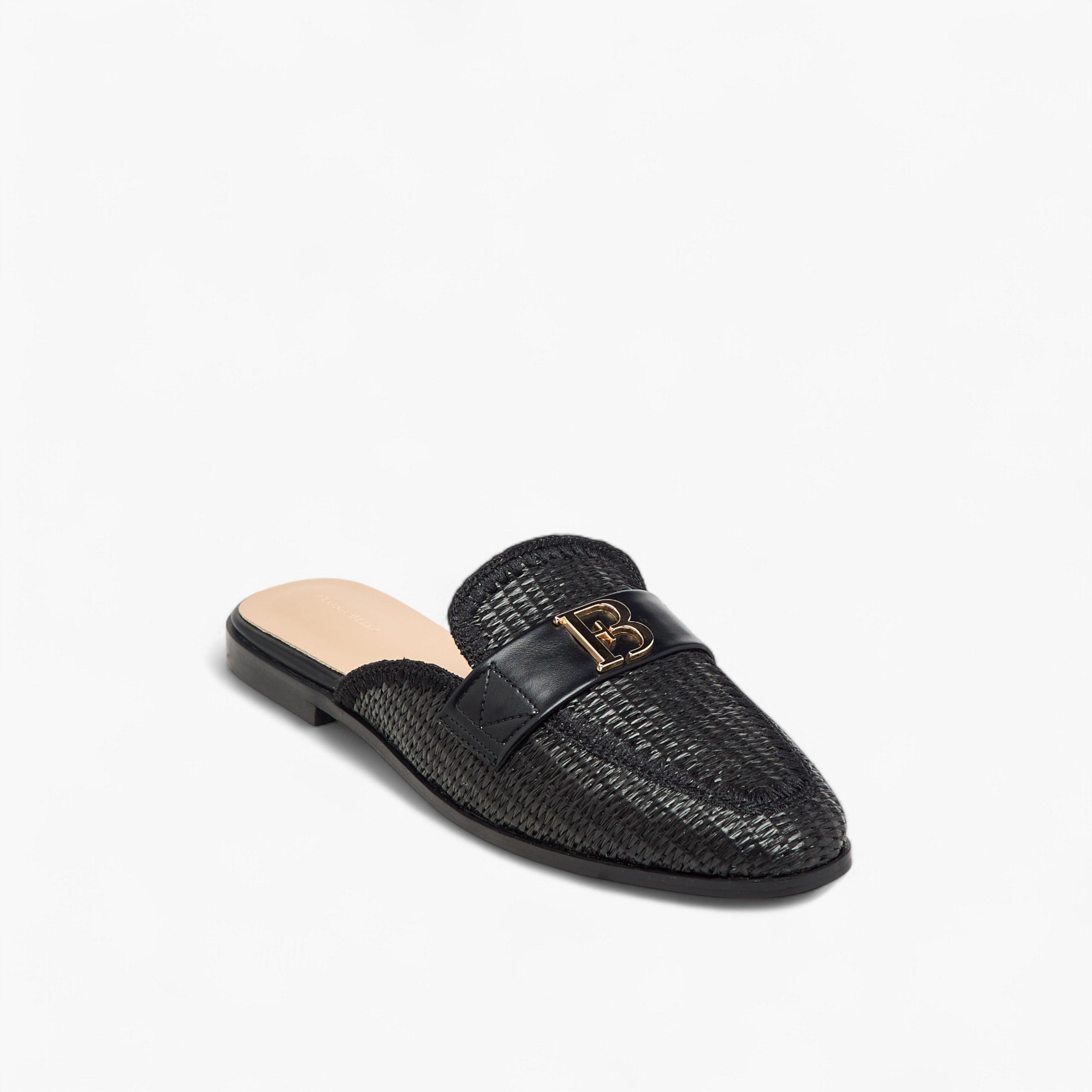 حذاء ميول سهل الارتداء وبارز الملمس بزينة معدنية من فلورا بيلا-women-shoes-flats-mules-image-2