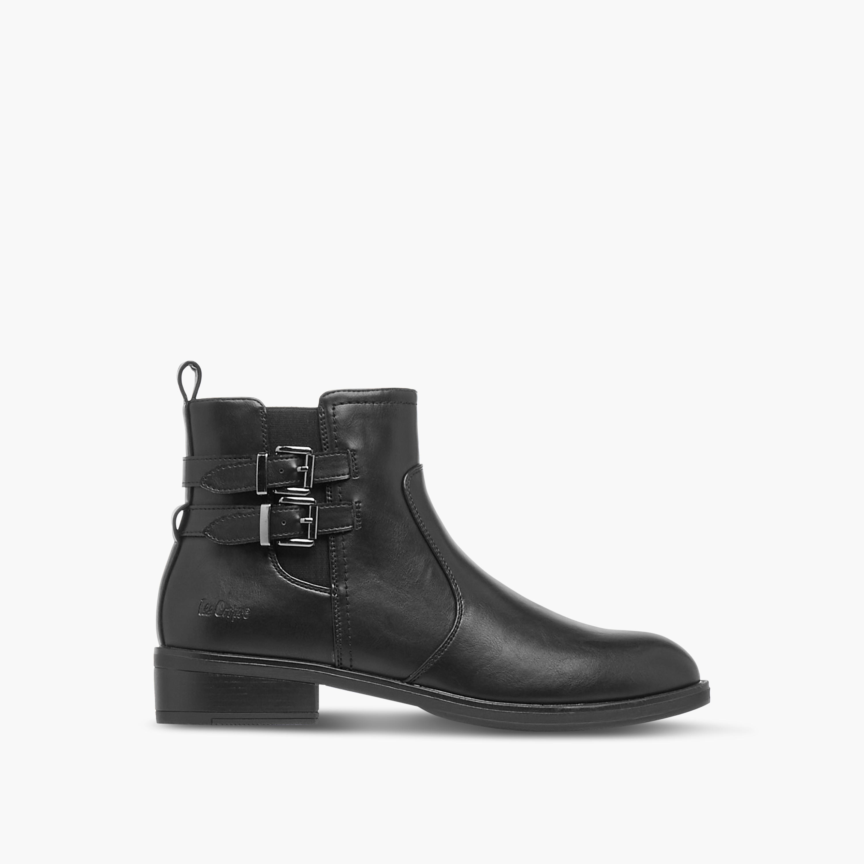 Lee Cooper Women's Solid Ankle Boots with Zip Closure-women-shoes-boots-image-3