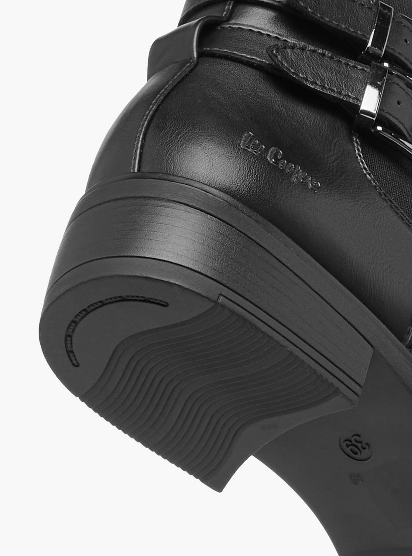 Lee Cooper Women's Solid Ankle Boots with Zip Closure-women-shoes-boots-image-5