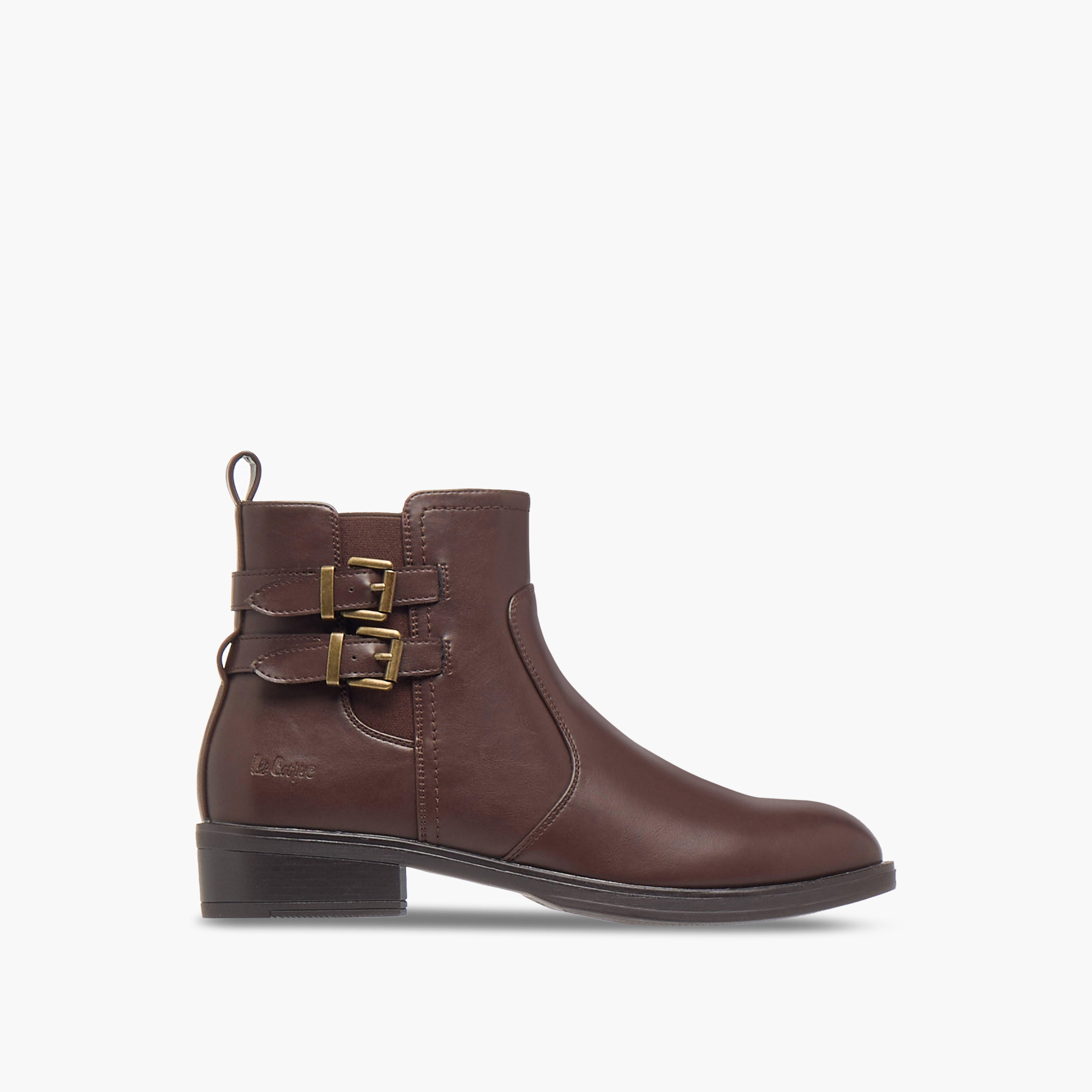 Lee Cooper Women's Solid Ankle Boots with Zip Closure-women-shoes-boots-image-3