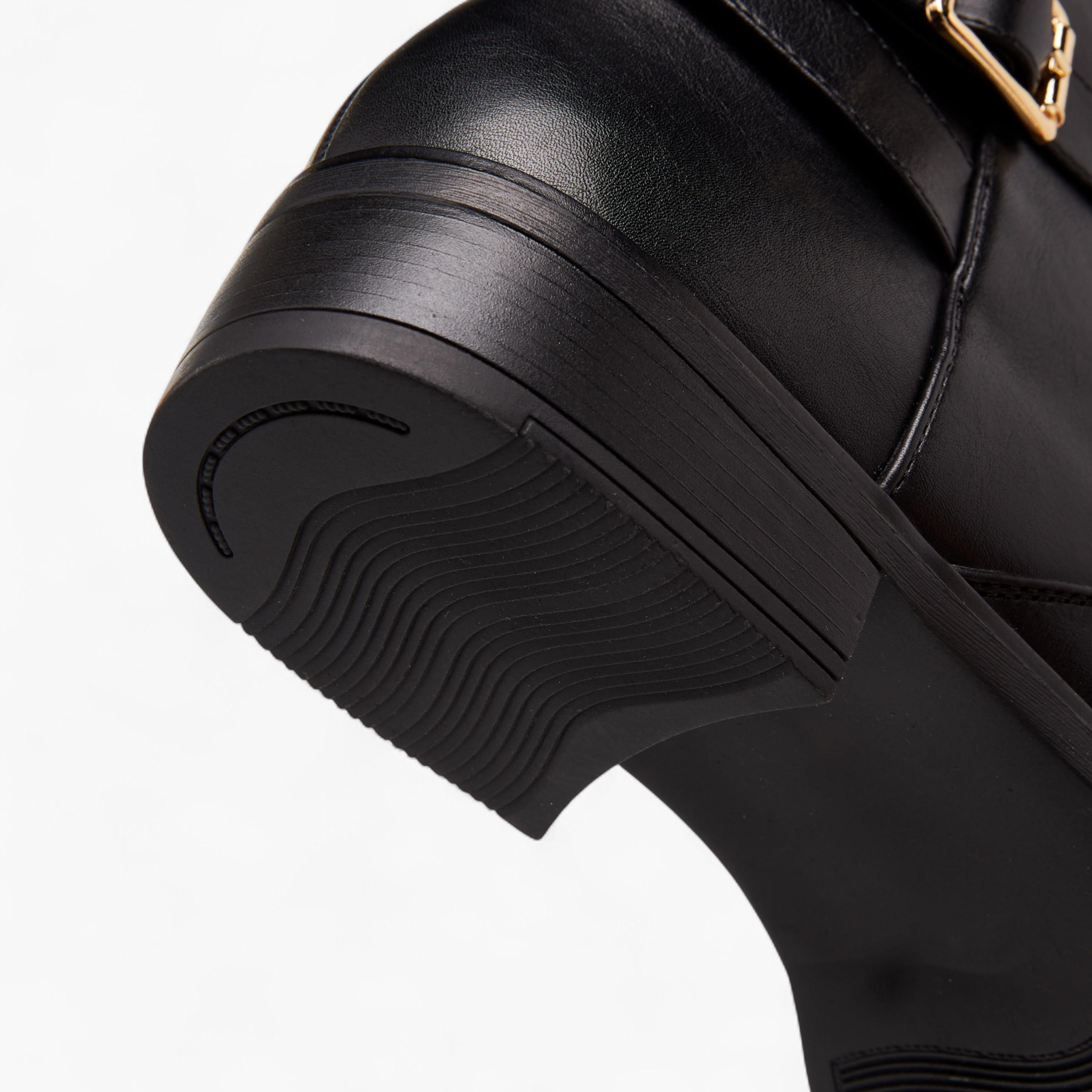 Celeste Women's Panelled High Shaft Boots with Zip Closure-women-shoes-boots-image-6