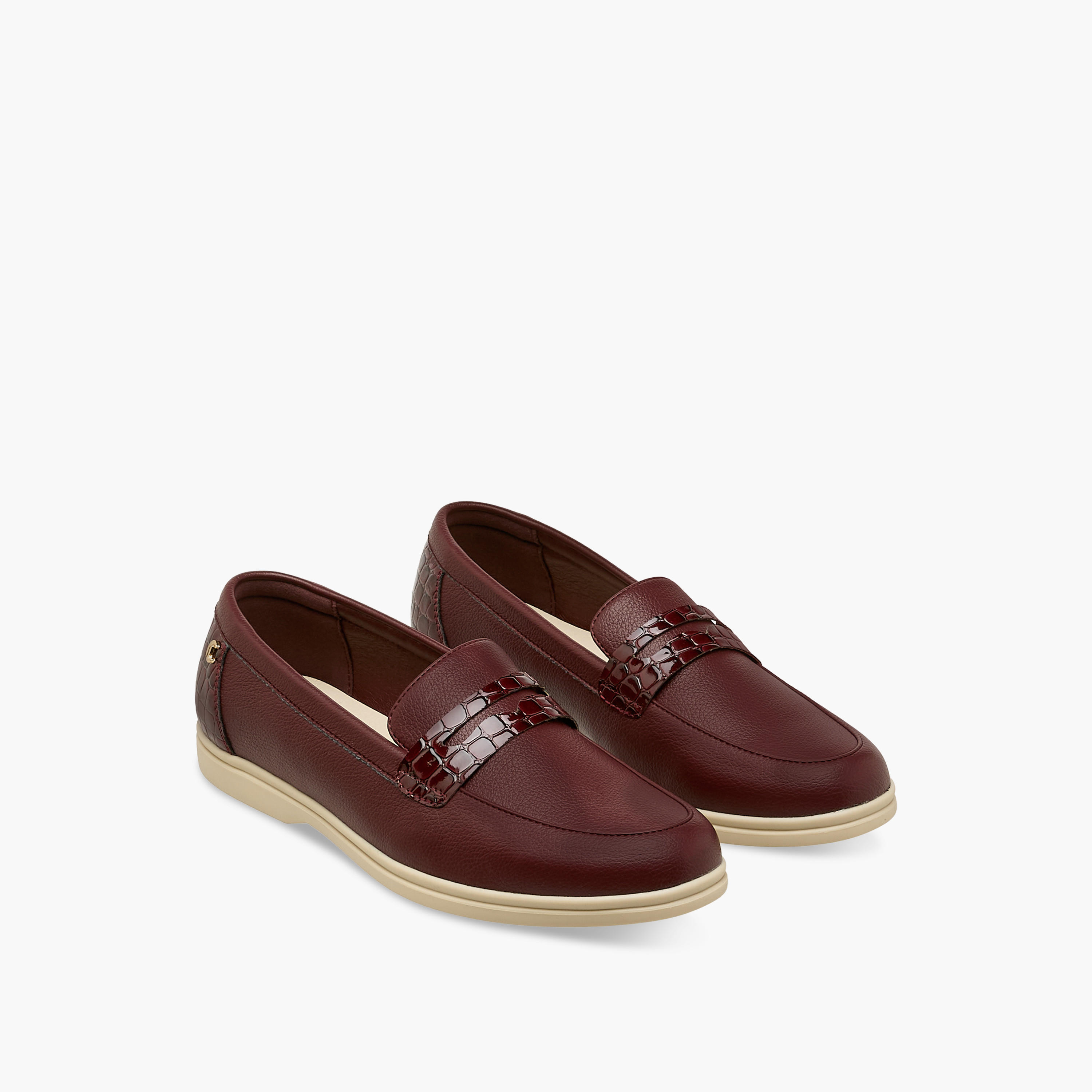 Le Confort Women Textured Loafers-women-shoes-loafersandmoccasins-image-1