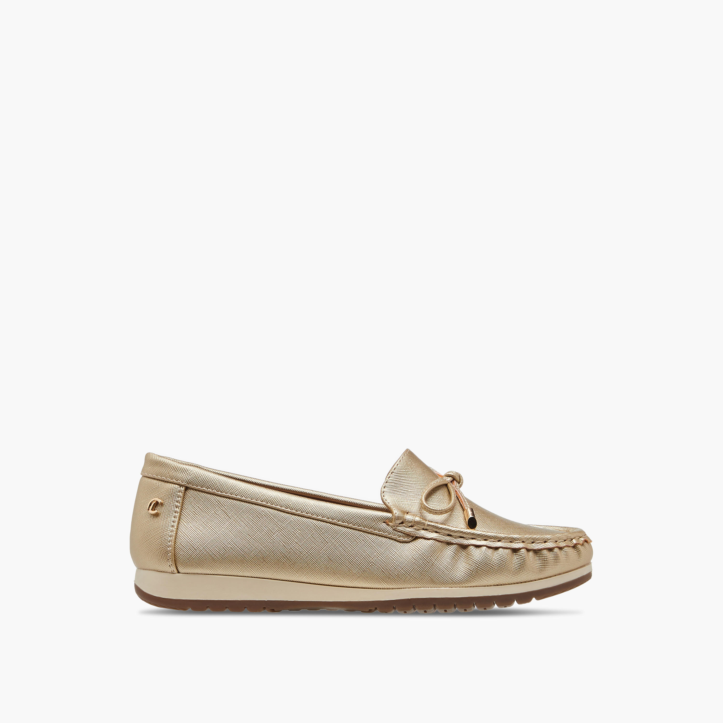 حذاء موكاسين مريح سهل الارتداء بتفاصيل فيونكة من لو كونفورت-women-shoes-flats-moccasins-image-3