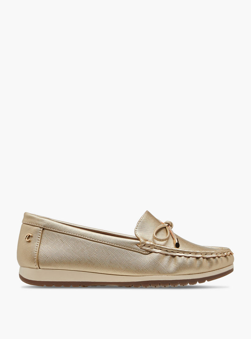 حذاء موكاسين مريح سهل الارتداء بتفاصيل فيونكة من لو كونفورت-women-shoes-flats-moccasins-image-3