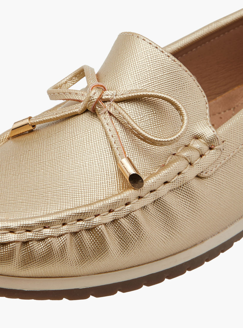 حذاء موكاسين مريح سهل الارتداء بتفاصيل فيونكة من لو كونفورت-women-shoes-flats-moccasins-image-4