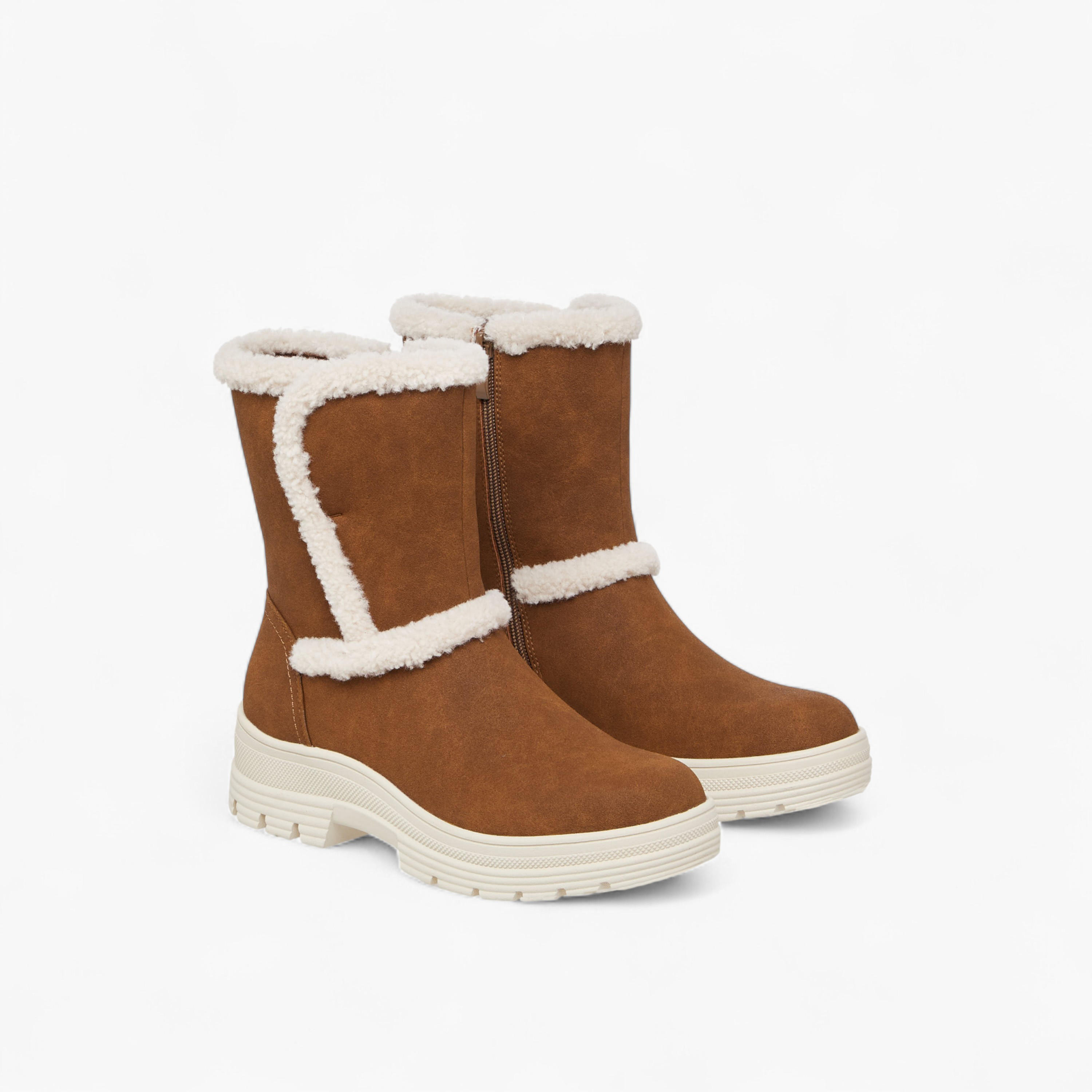 بوت شمواه بفرو ورقبة عالبة للنساء من ميسي-women-shoes-boots-image-1