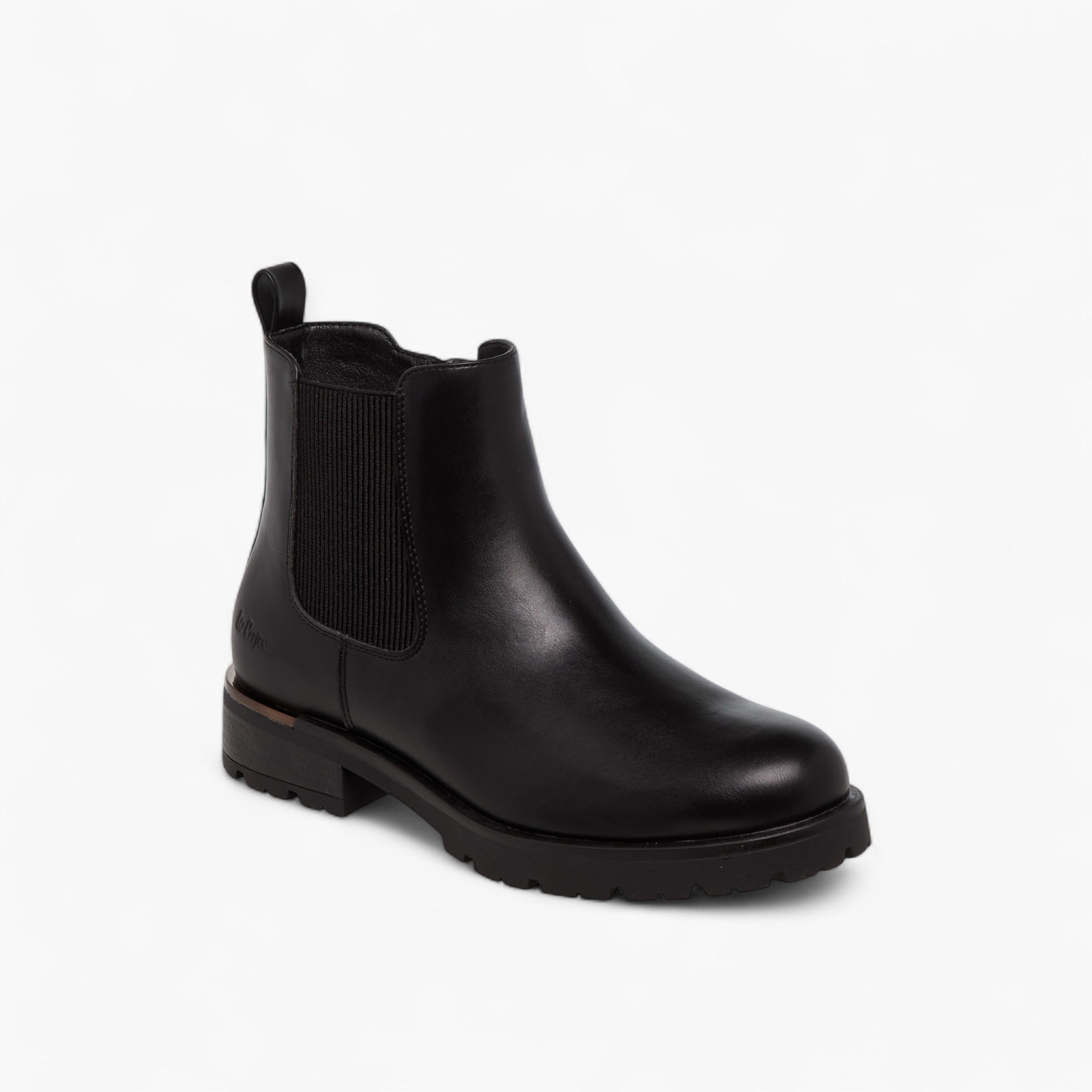 Lee Cooper Women's Solid Ankle Boots with Zip Closure-women-shoes-boots-image-2