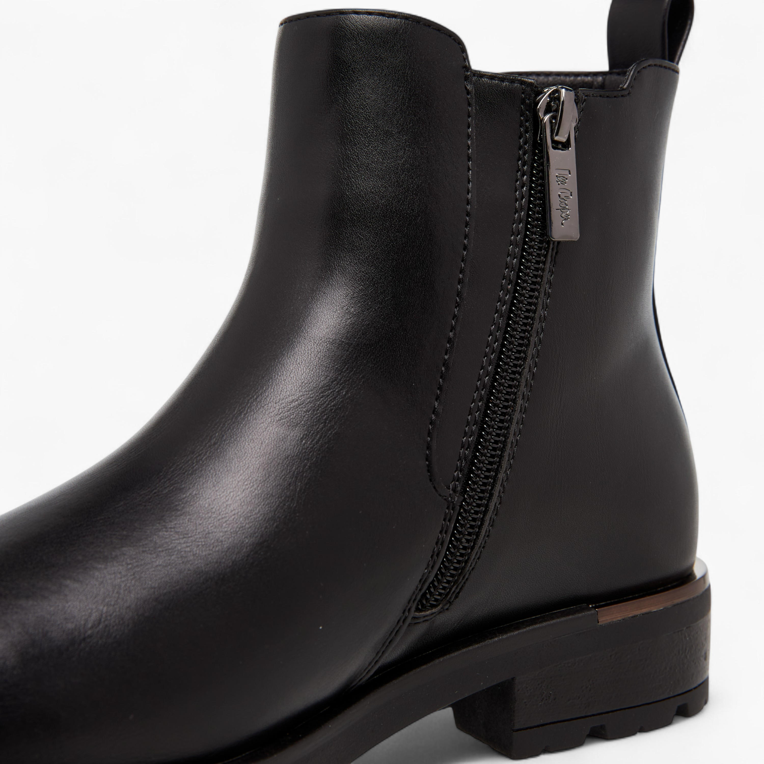 Lee Cooper Women's Solid Ankle Boots with Zip Closure-women-shoes-boots-image-6