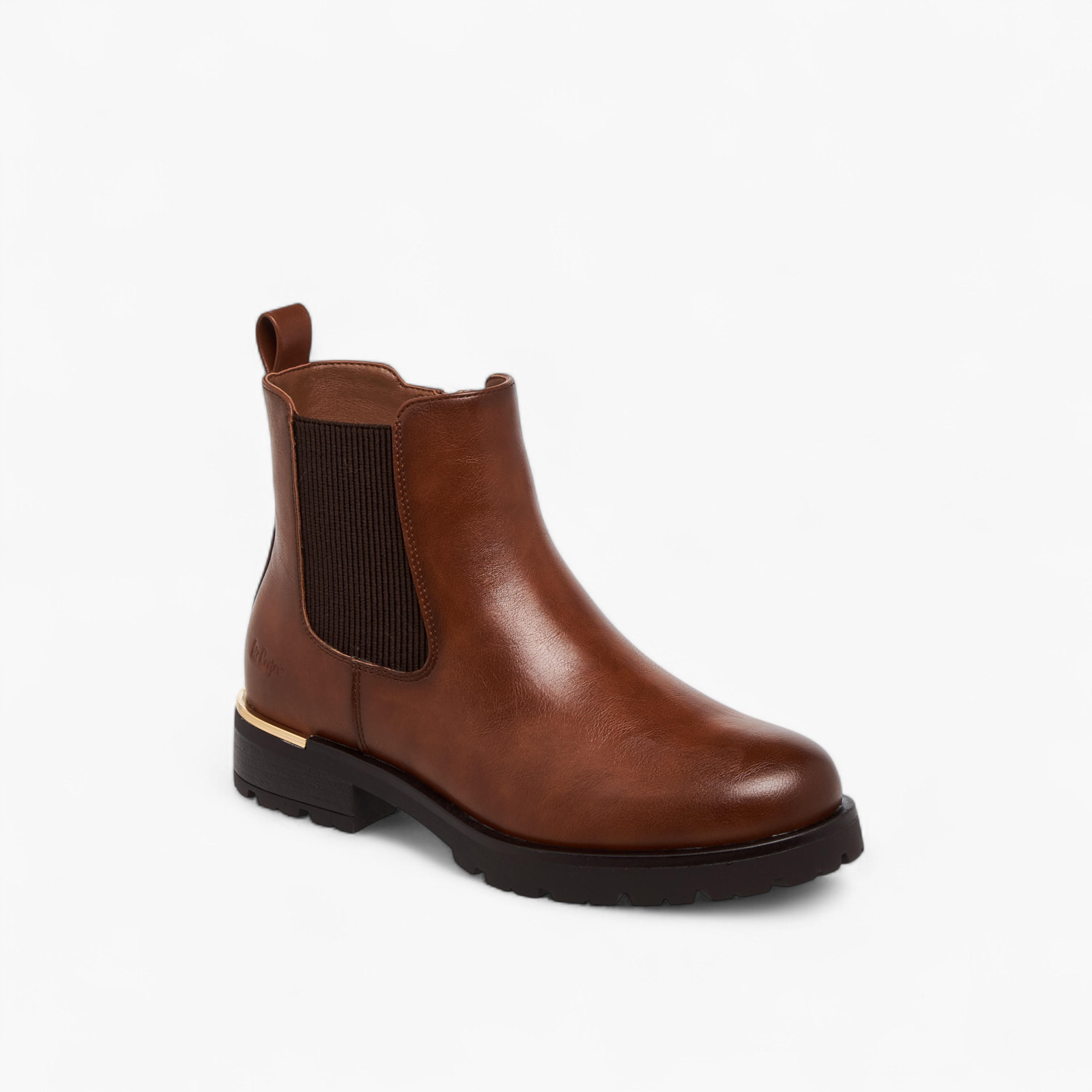 Lee Cooper Women's Solid Ankle Boots with Zip Closure-women-shoes-boots-image-2