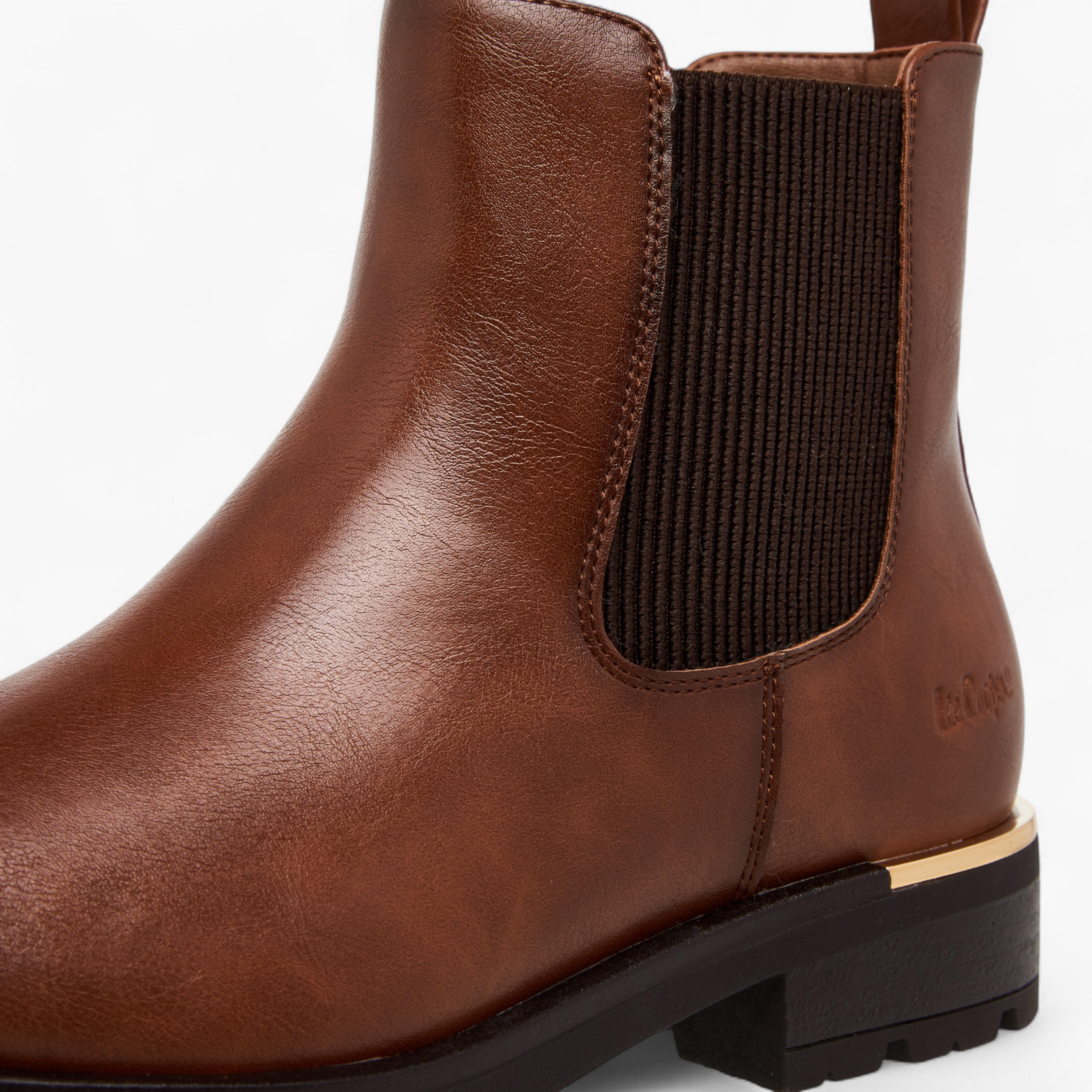 Lee Cooper Women's Solid Ankle Boots with Zip Closure-women-shoes-boots-image-4