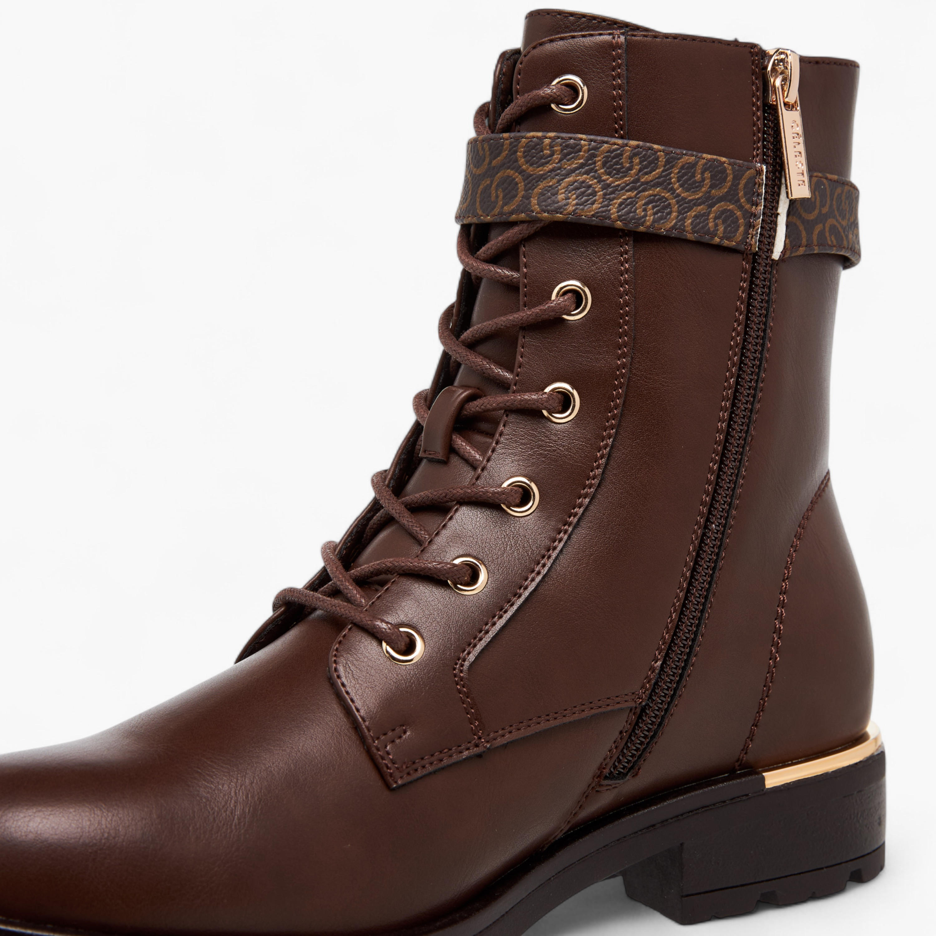 Celeste Women's Panelled Lace-Up Ankle Boots-women-shoes-boots-image-5