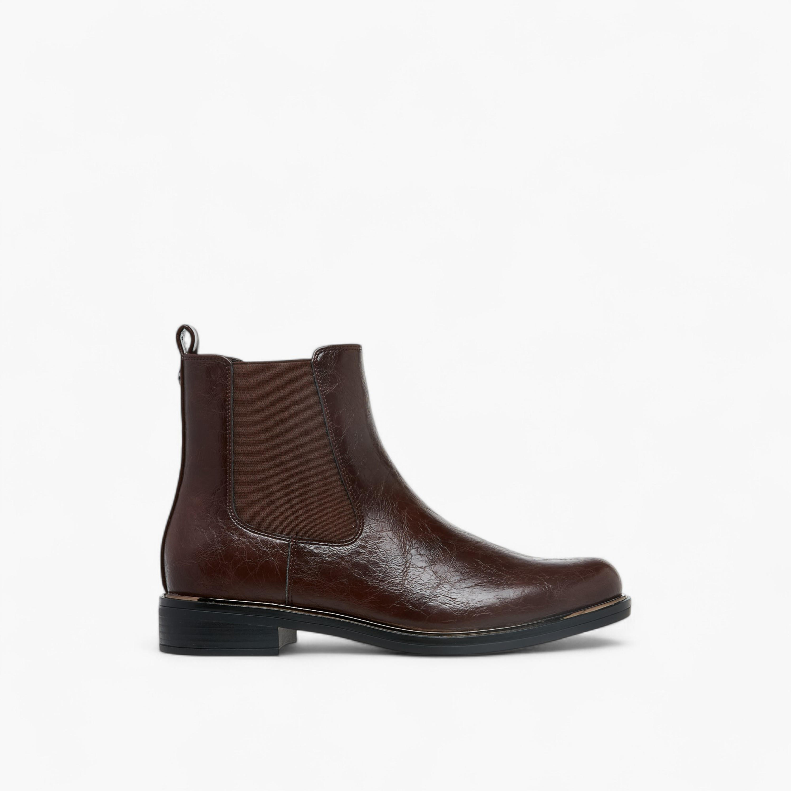 Celeste Women's Solid Ankle Boots with Zip Closure and Pull Tabs-women-shoes-boots-image-3