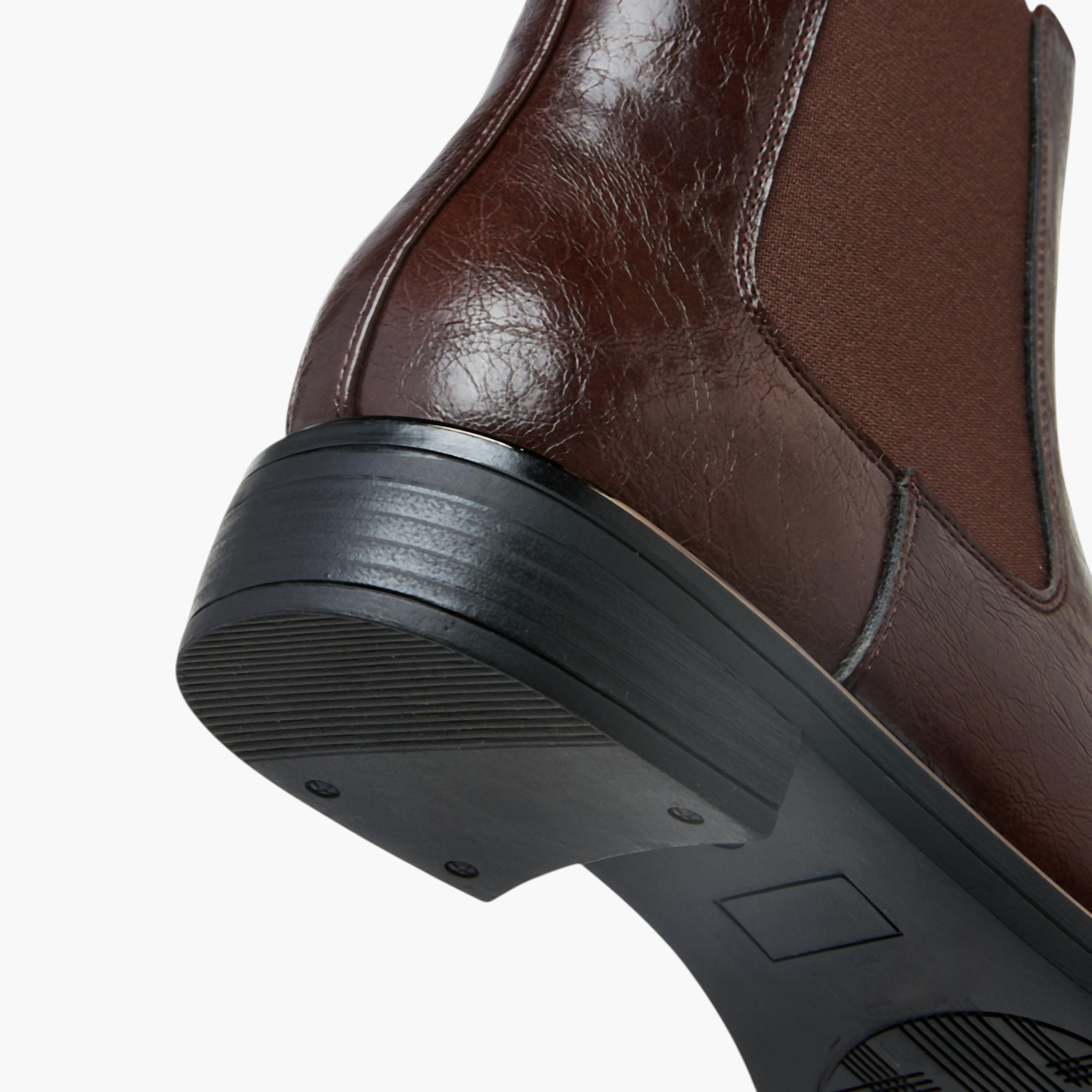 Celeste Women's Solid Ankle Boots with Zip Closure and Pull Tabs-women-shoes-boots-image-6
