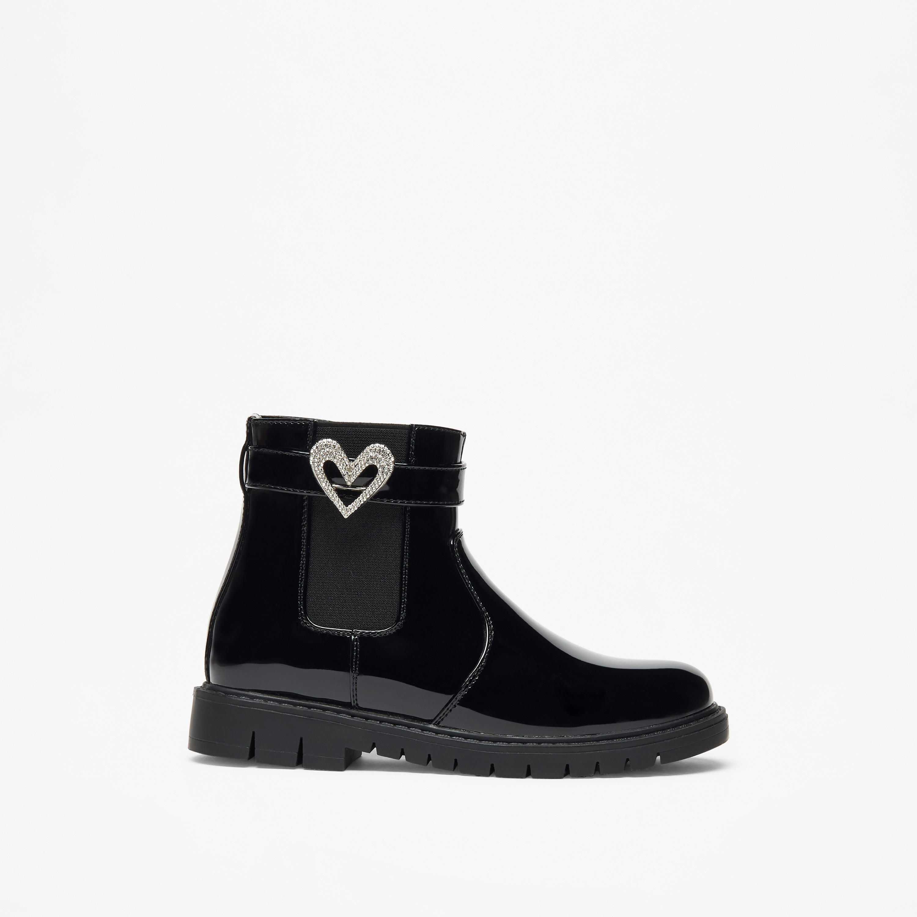 بوت بزينة قلب وقصة عالية وسحّاب إغلاق من فلورا بيلا-girls-shoes-boots-image-3