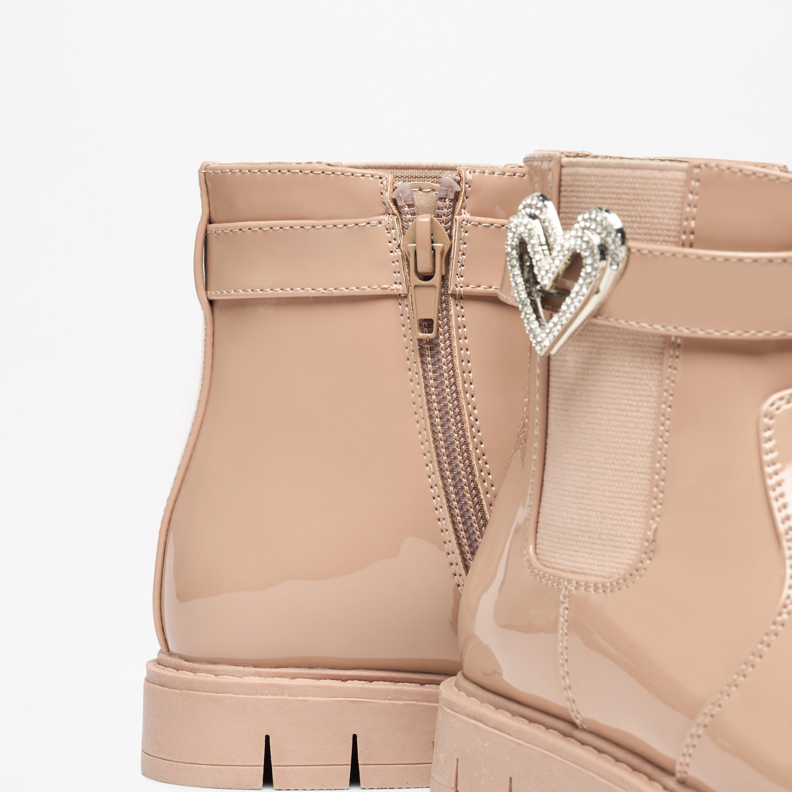 بوت بزينة قلب وقصة عالية وسحّاب إغلاق من فلورا بيلا-girls-shoes-boots-image-5