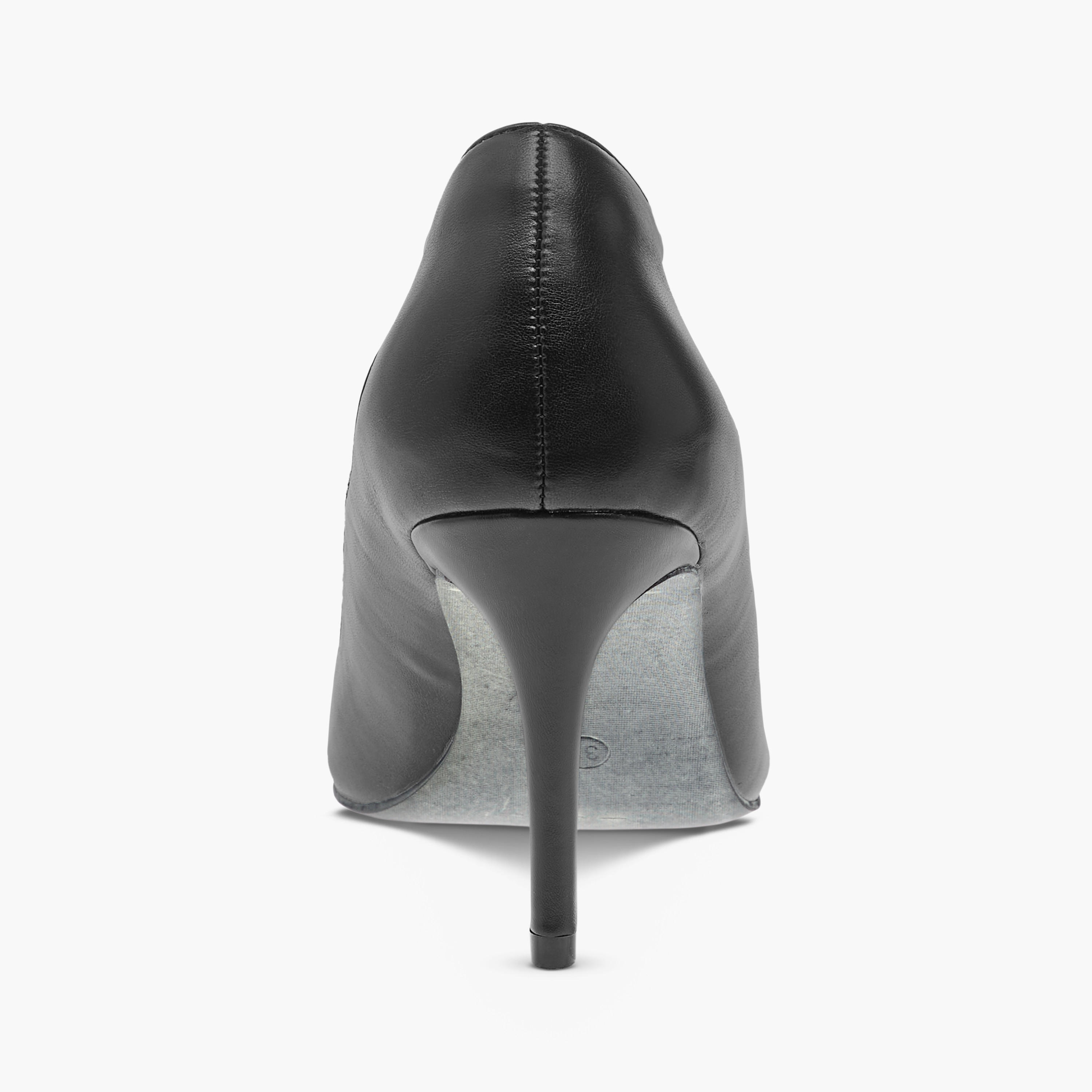 حذاء كلاسيكي بارز الملمس سهل الارتداء بكعب ستيليتو من فلورا بيلا-women-shoes-heels-image-5