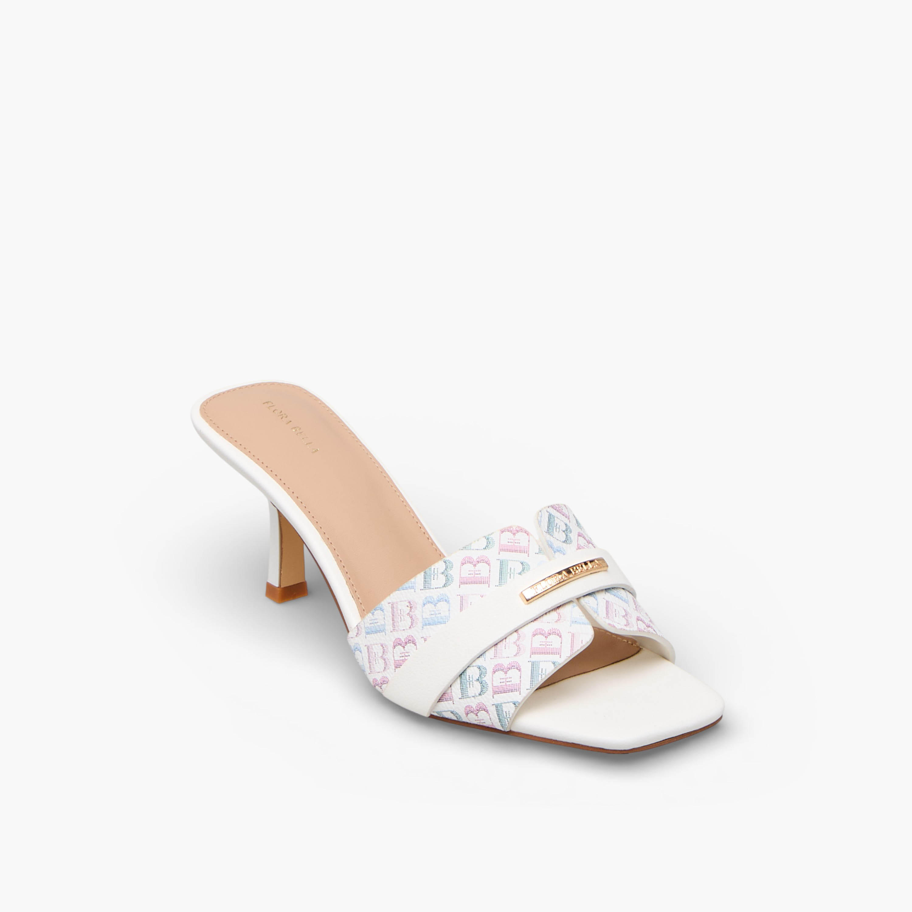 صندل بطبعات مونوجرام للنساء من فلورا بيلا-women-shoes-sandals-heeled-image-2