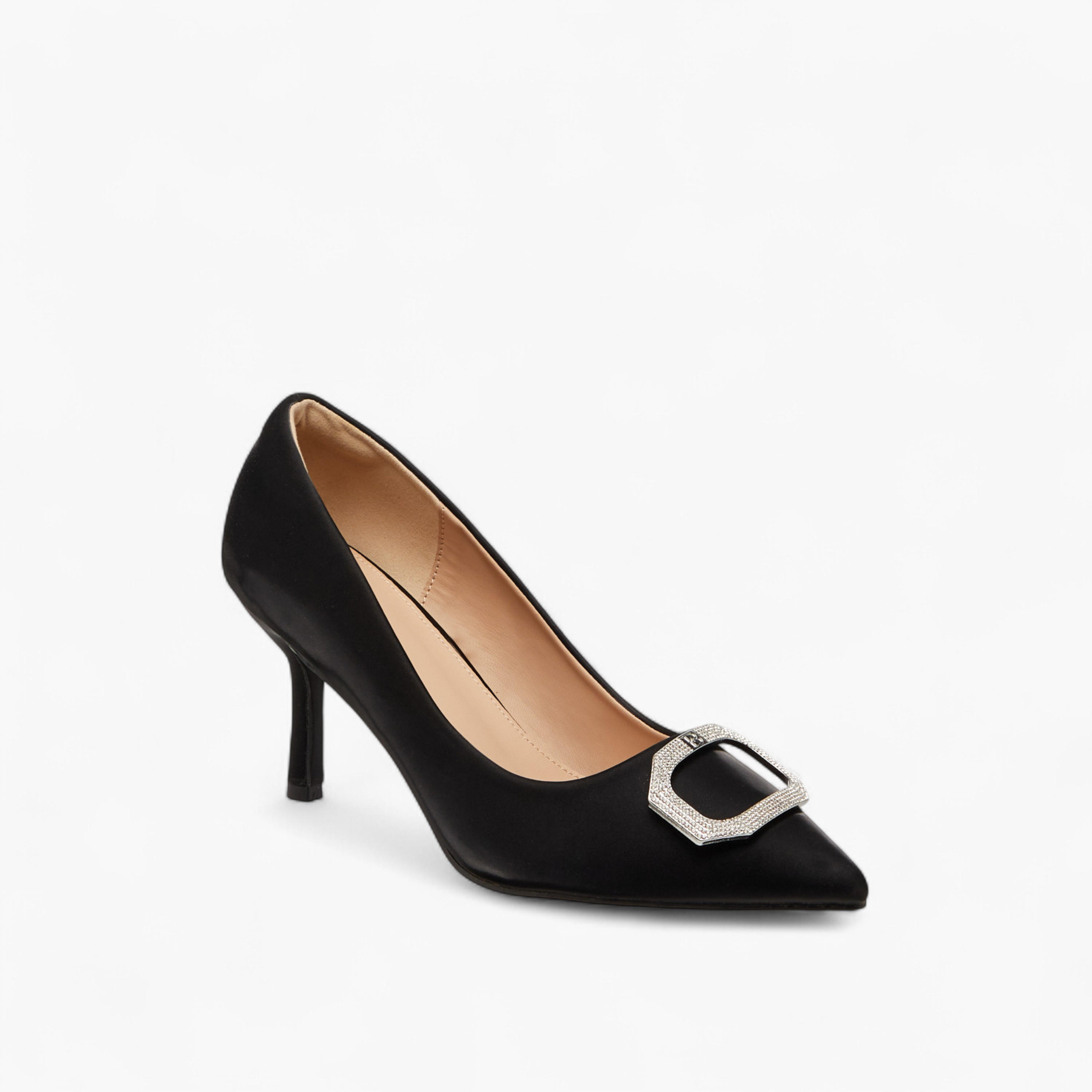 حذاء بومب سهل الارتداء مزين بكعب رفيع ومقدمة بارزة من فلورا بيلا-women-shoes-heels-image-2