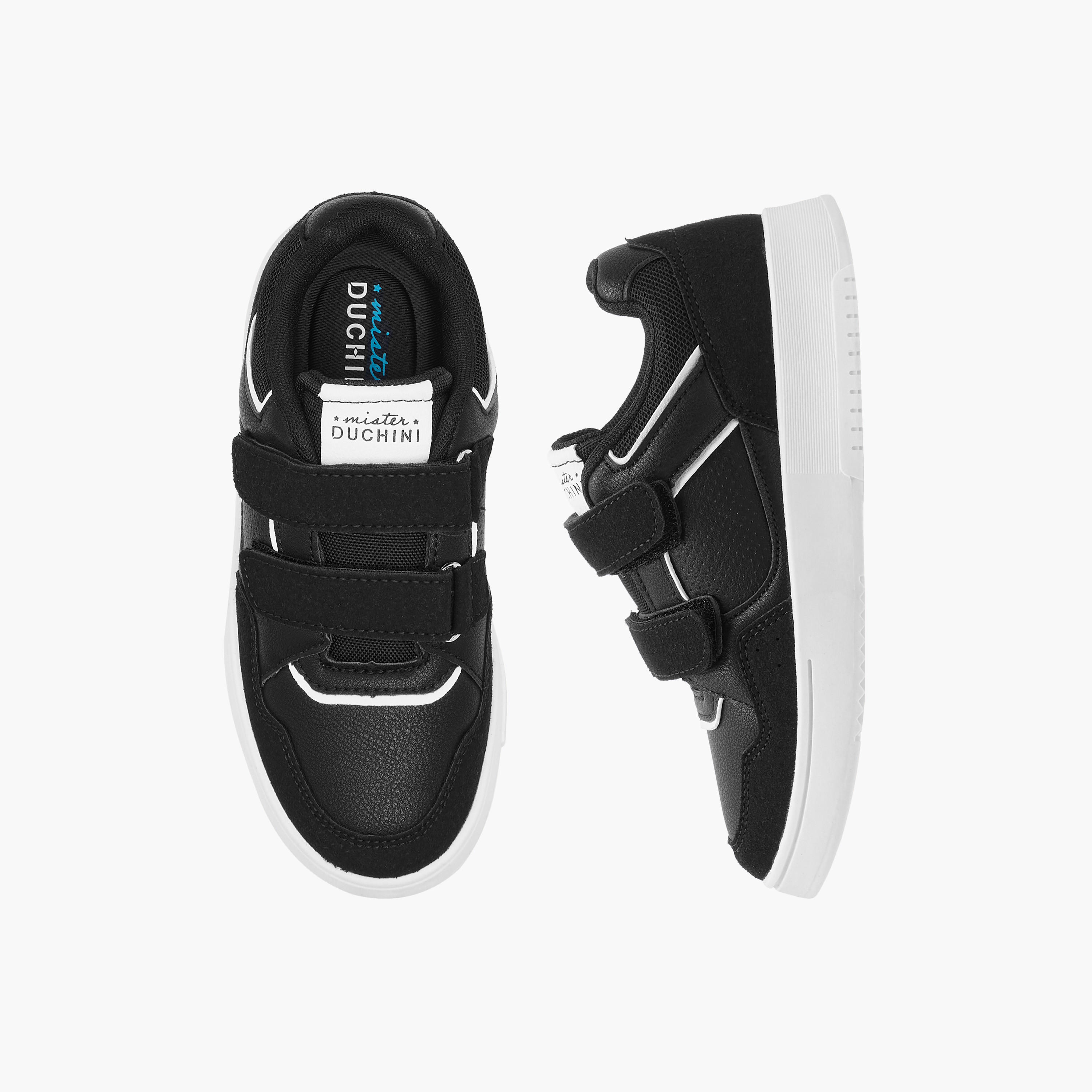 حذاء سنيكرز متعدد التصاميم بشريط إغلاق لاصق من مستر دوشيني-boys-shoes-schoolshoes-image-1